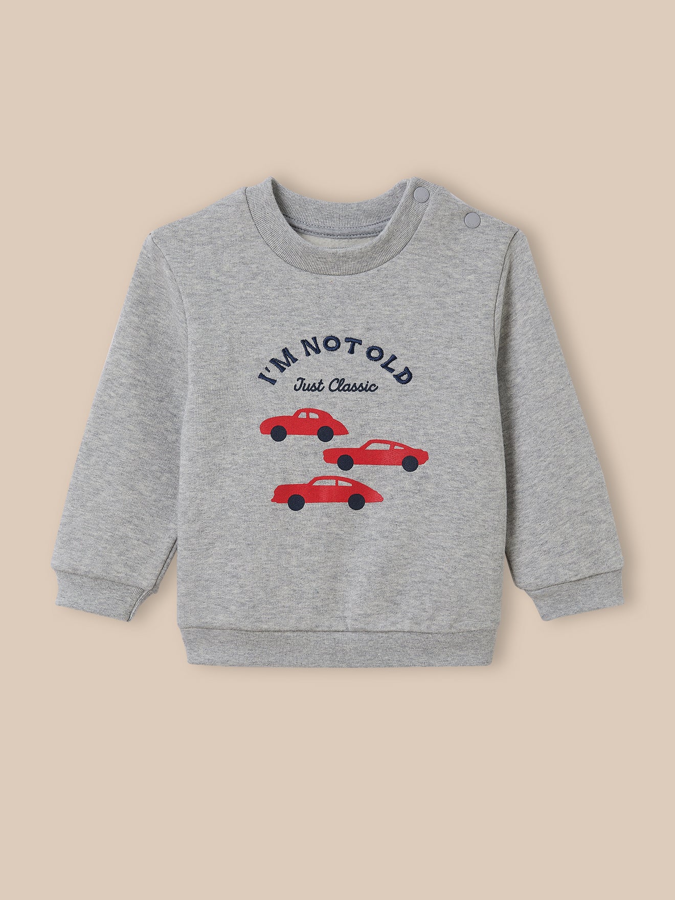 Baby-Sweatshirt mit Print- Bio-Baumwolle