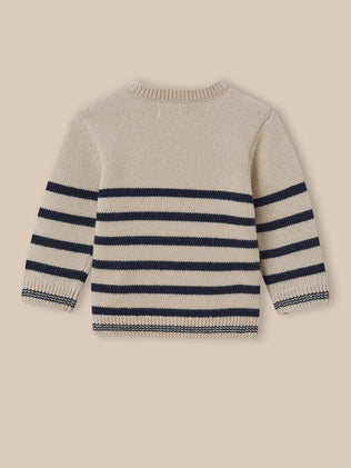 Pull marinière Bébé laine