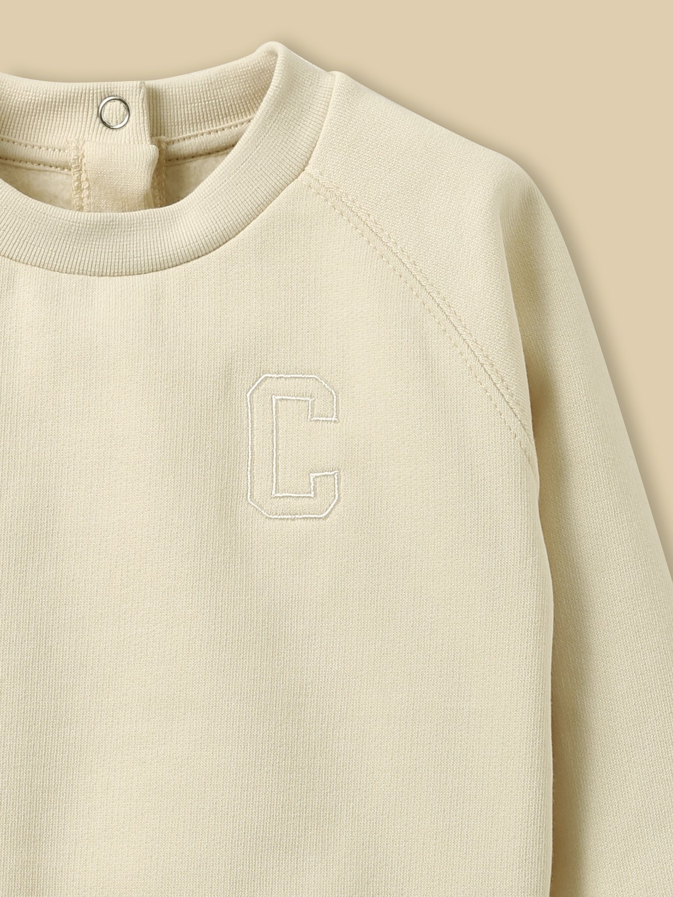 Besticktes Sweatshirt, Baby - Bio-Baumwolle