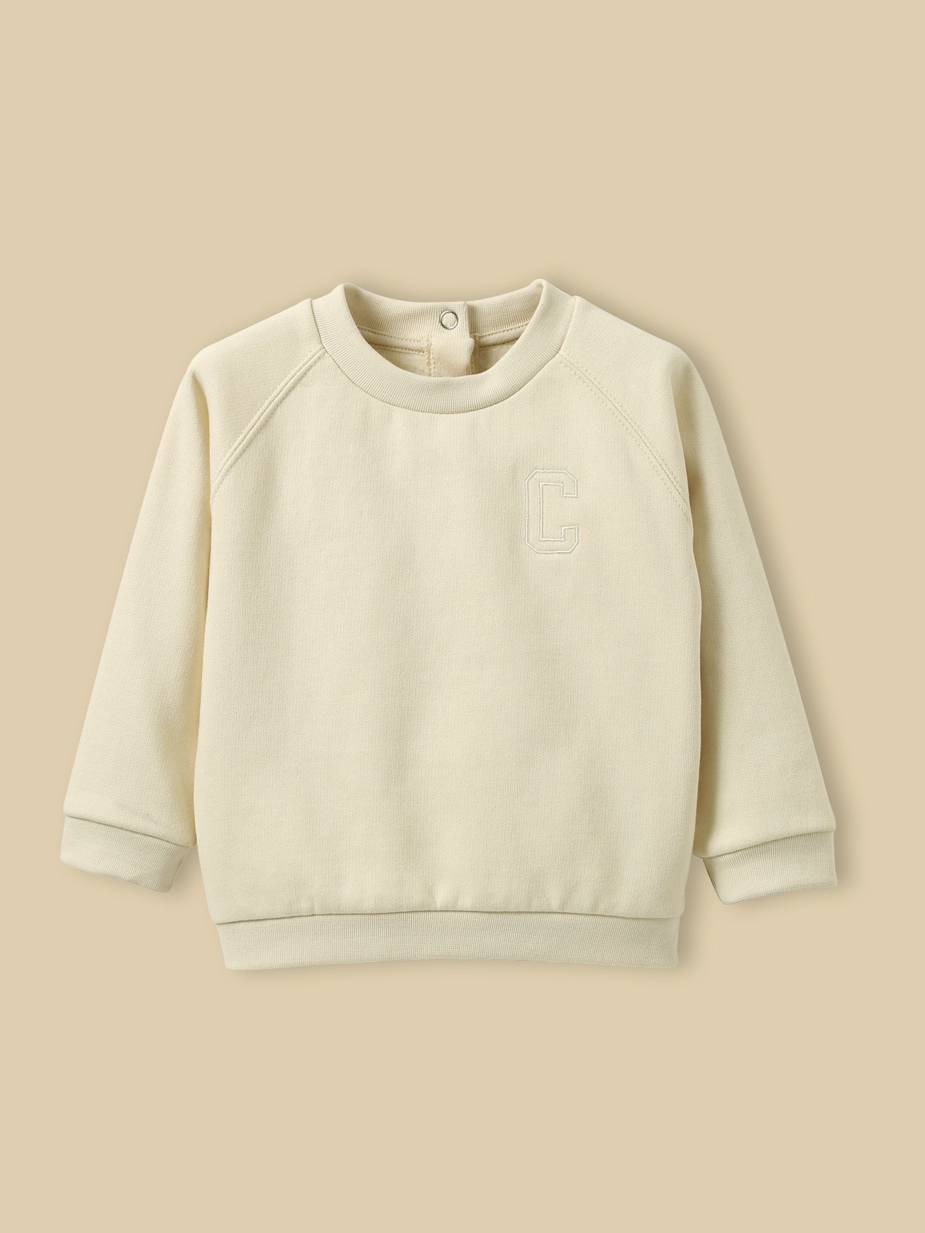 Besticktes Sweatshirt, Baby - Bio-Baumwolle