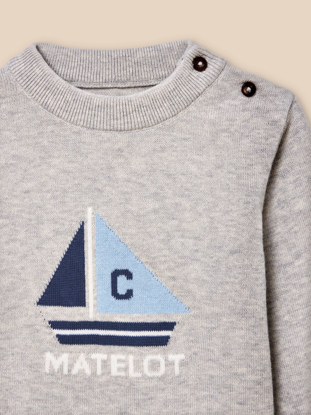 Pull Bébé en coton biologie et laine