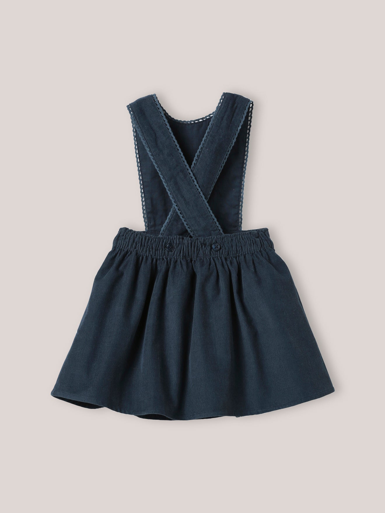 Robe-salopette en velours Bébé