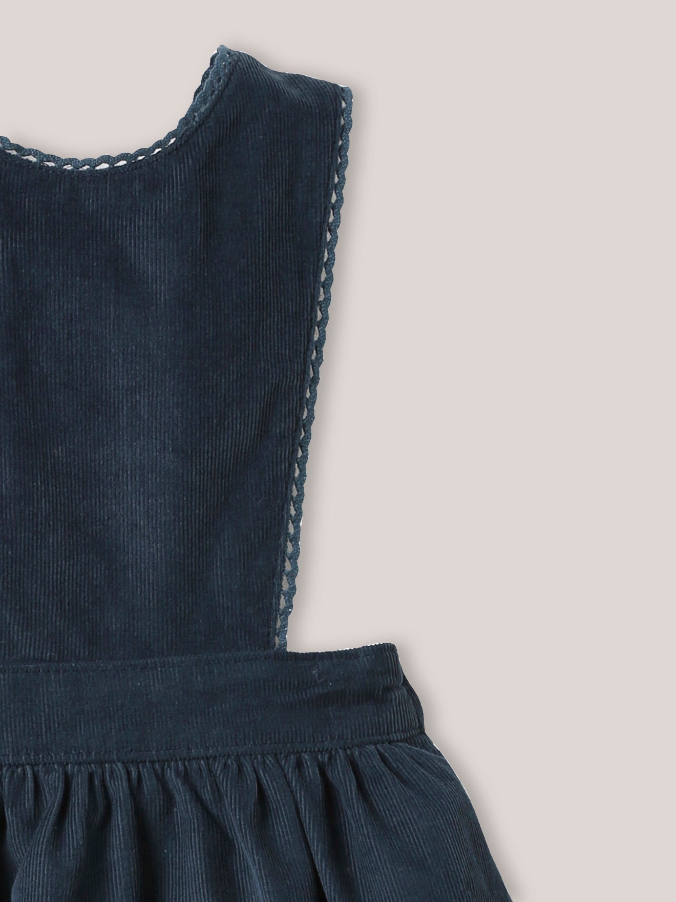 Robe-salopette en velours Bébé