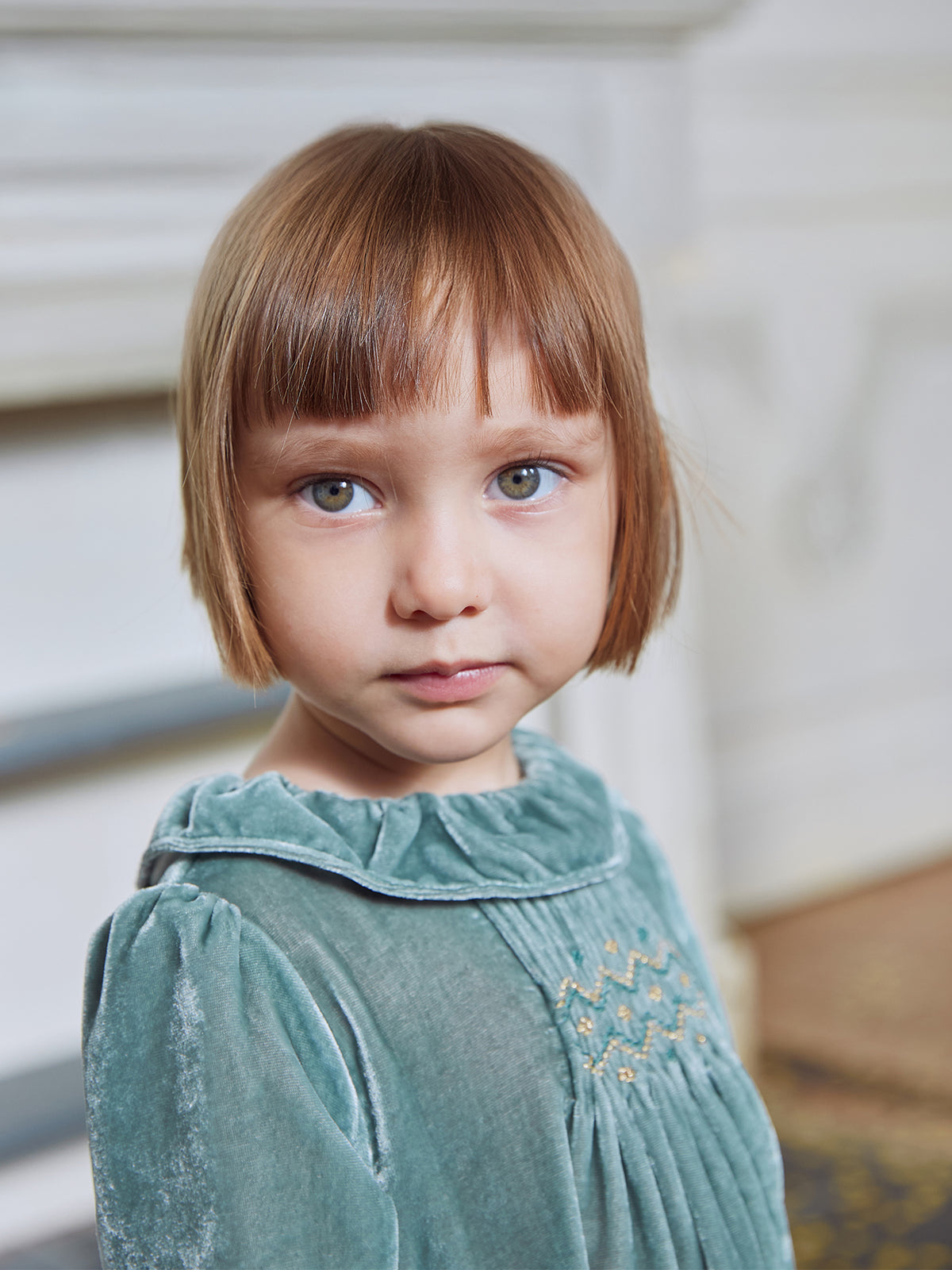 Babykleid aus Pannesamt