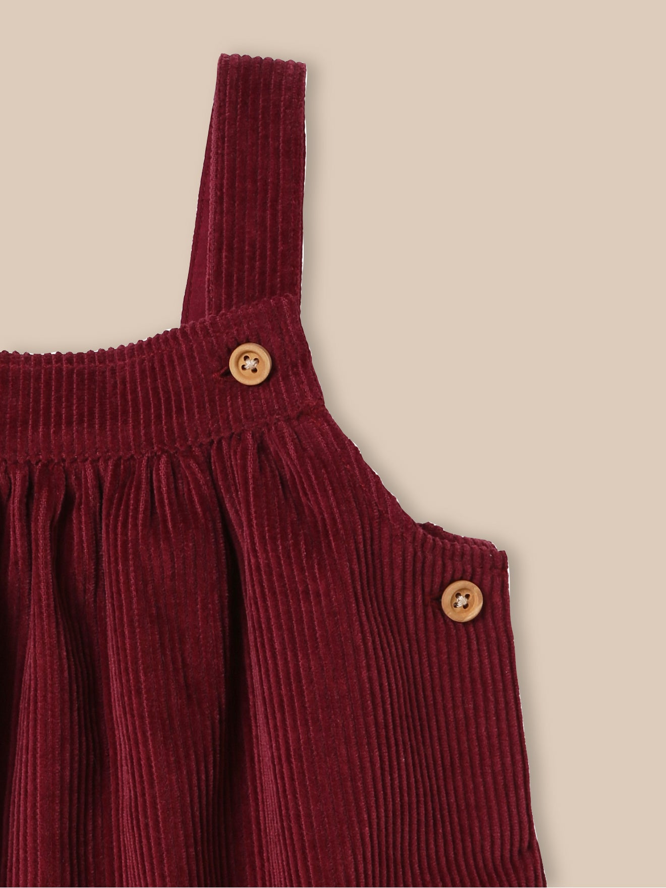 Robe tablier en velours grosses côtes Bébé