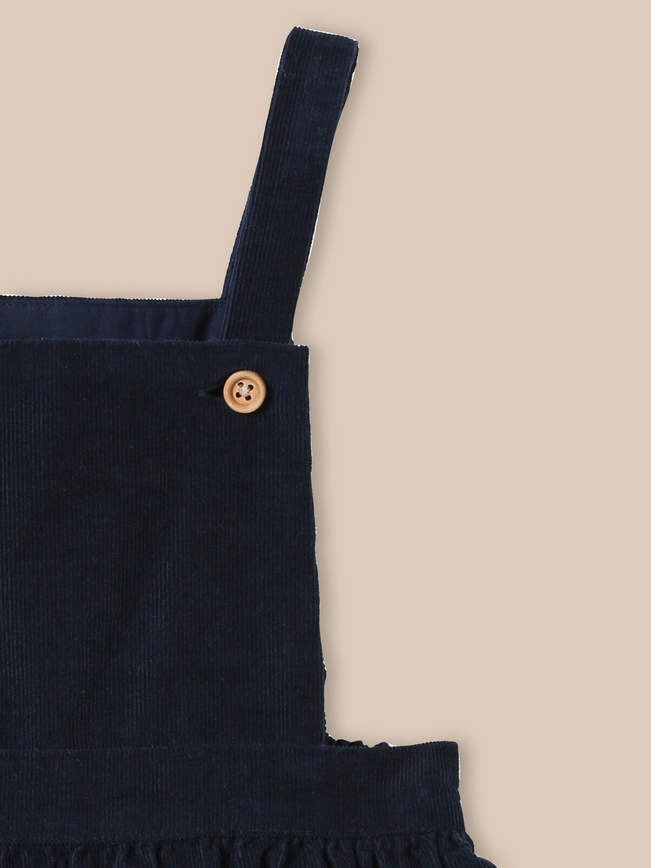 Robe-tablier bébé en velours