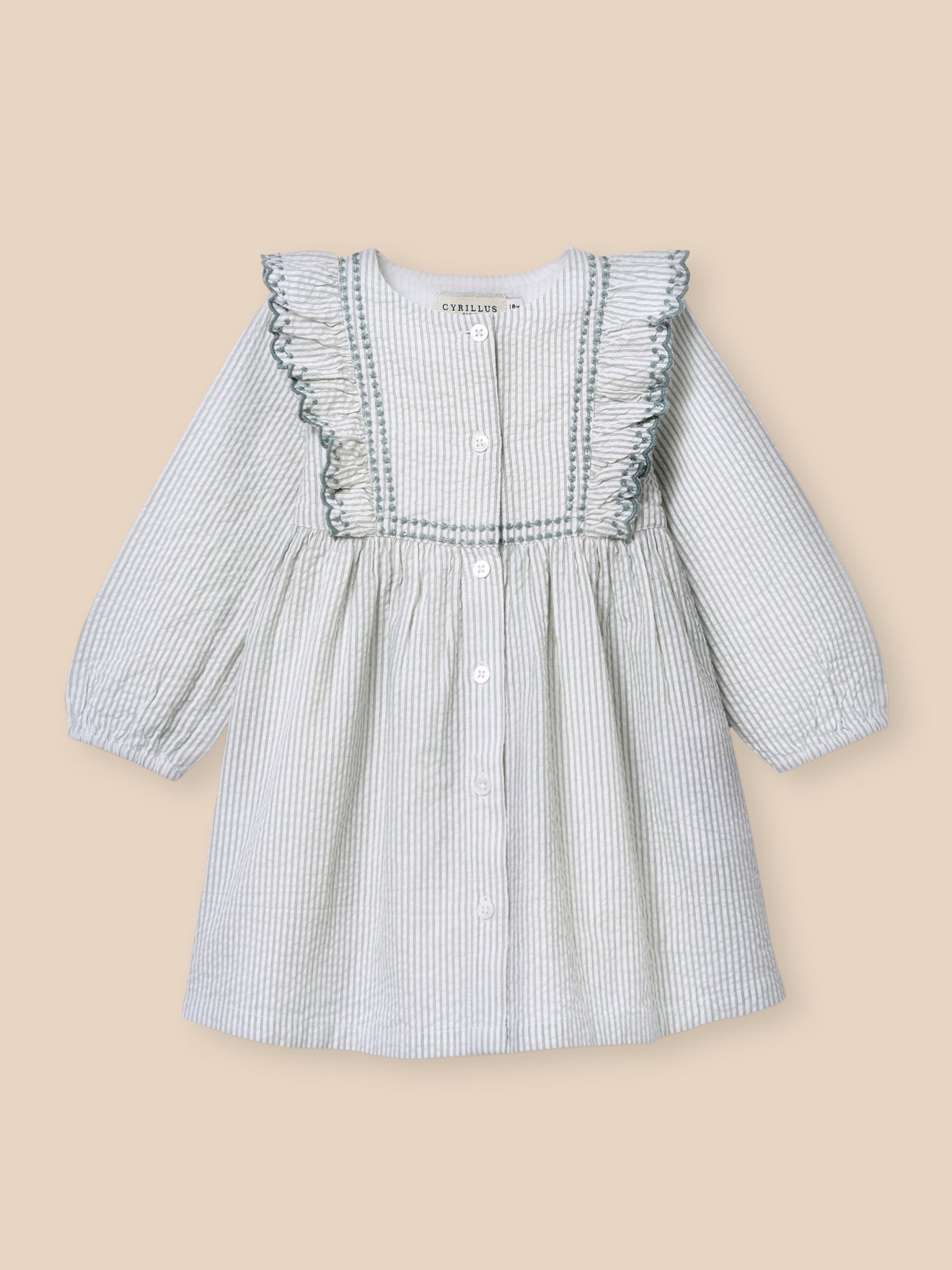 Kleid aus Seersucker, Baby