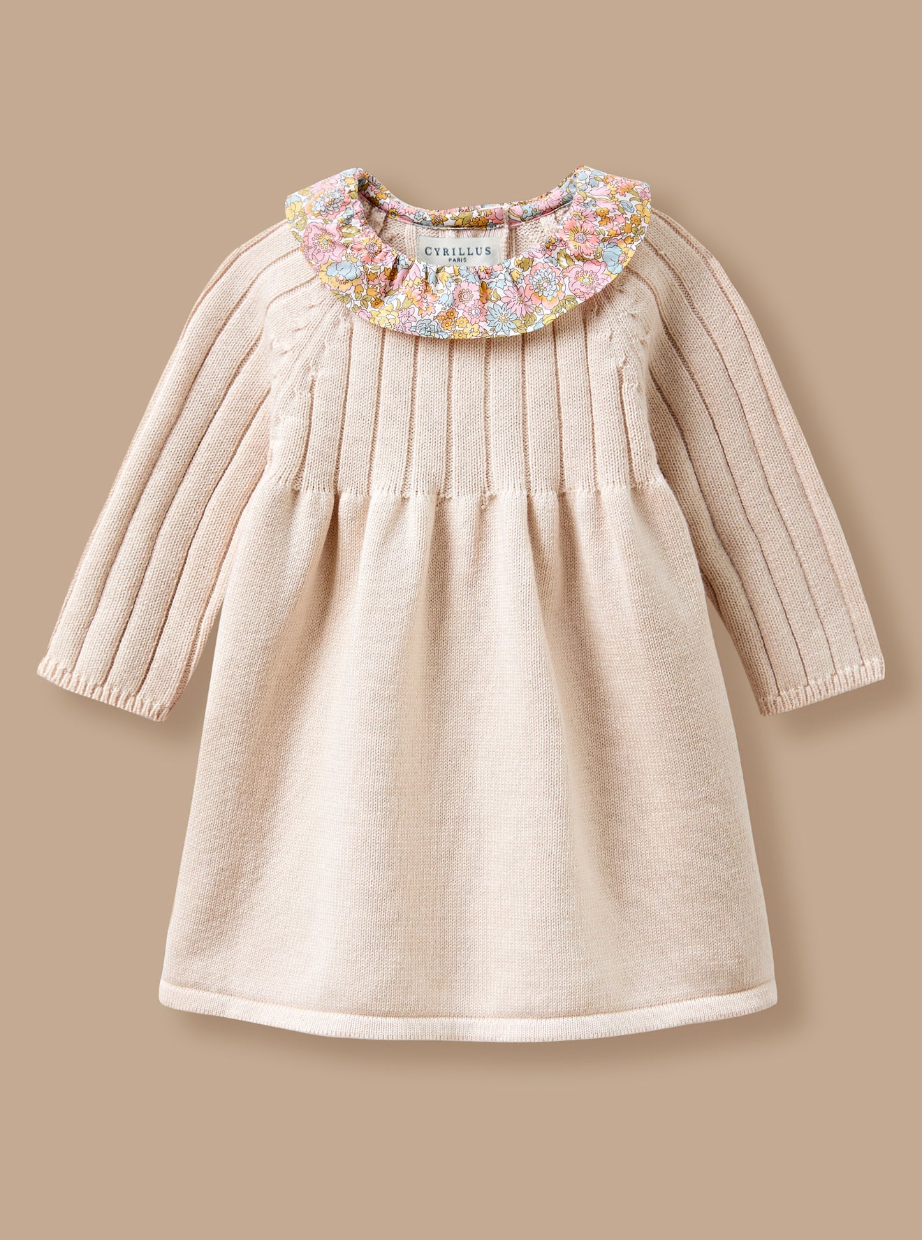 Robe Bébé Tricot col Liberty