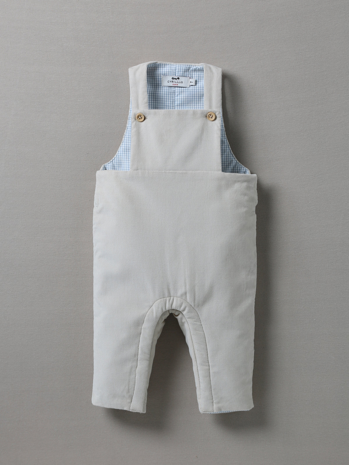 Salopette ouatiné bébé en velours