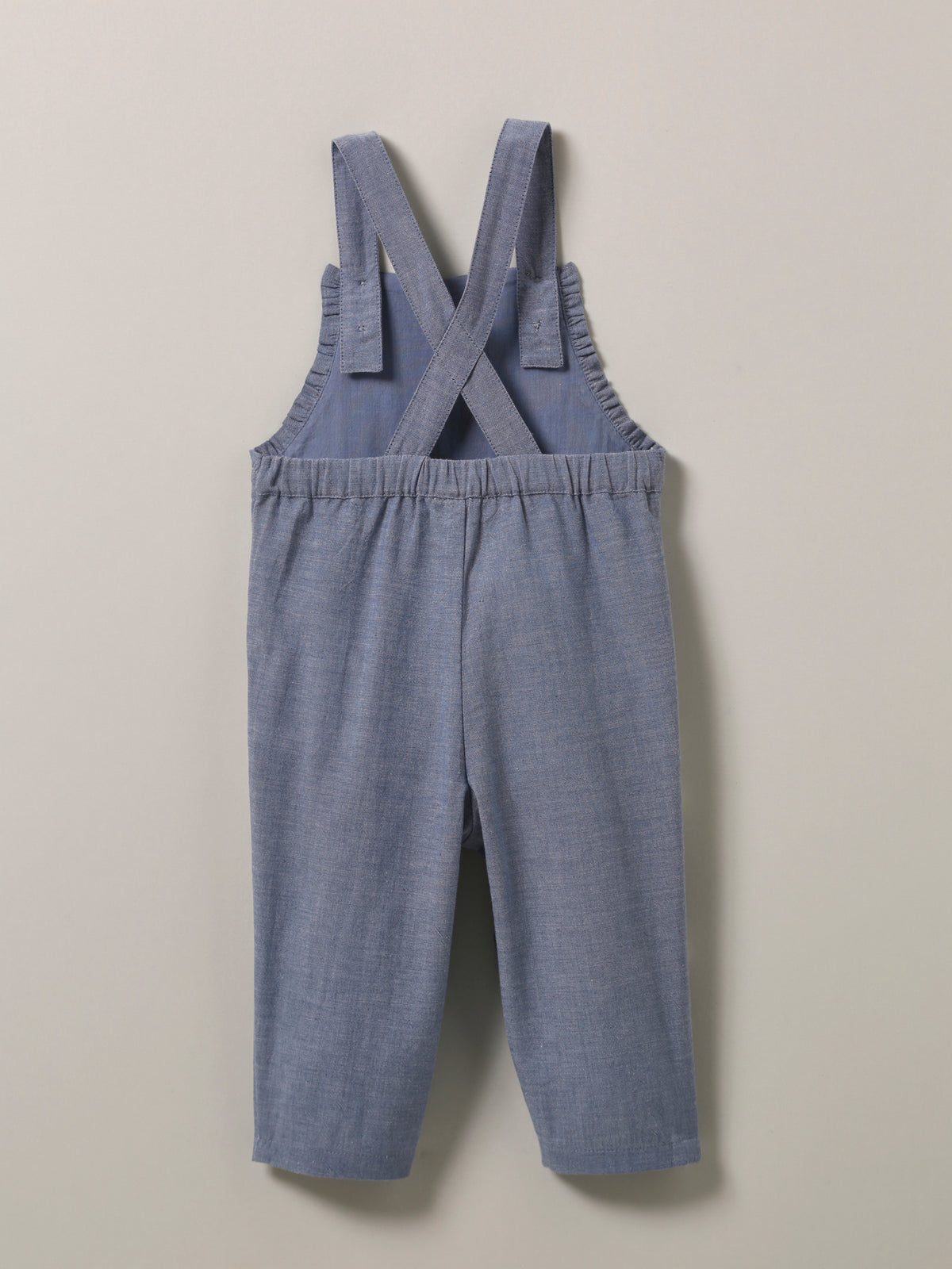 Baby-Latzhose aus Chambray-Stoff