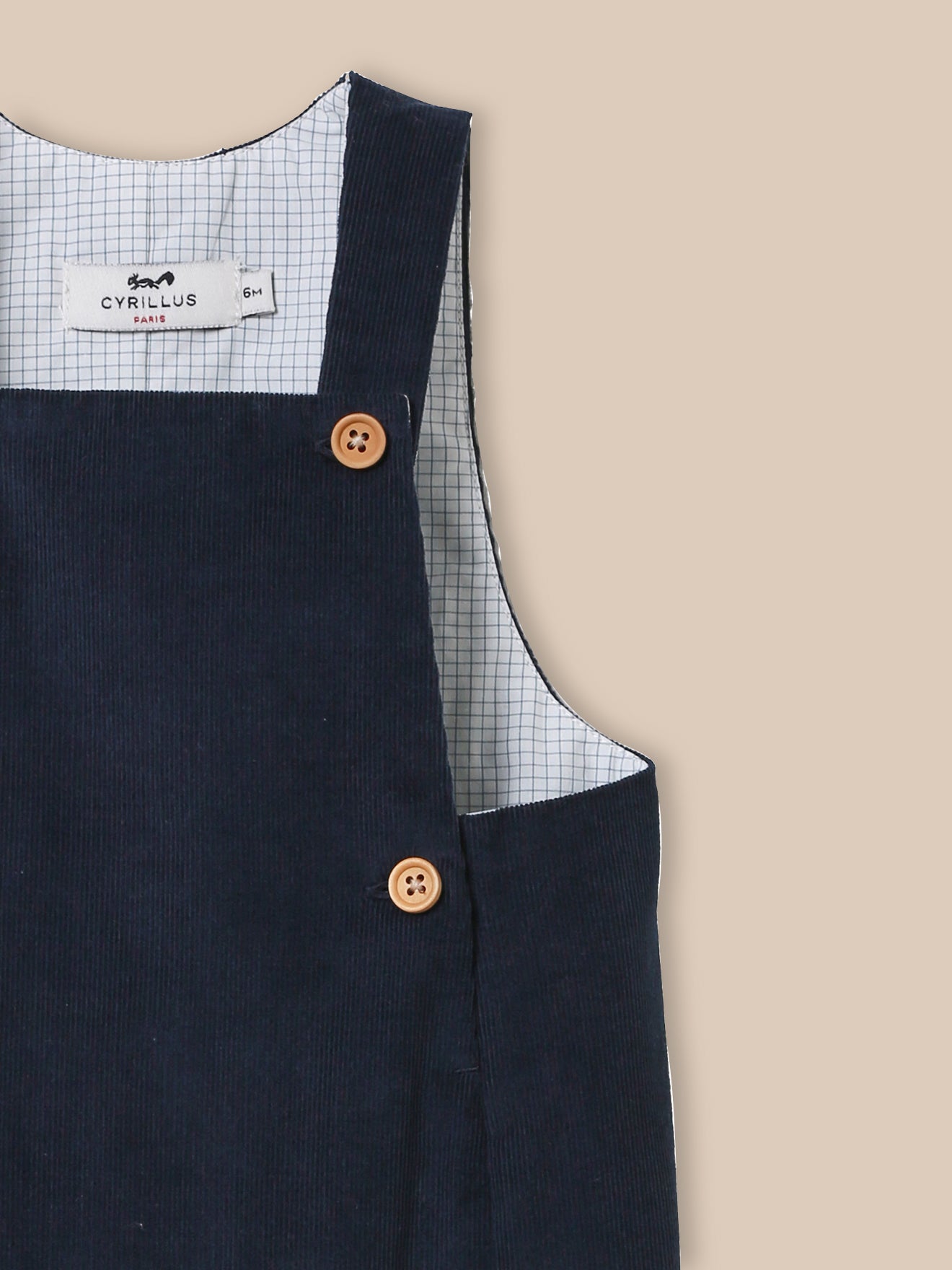 Salopette ouatinée bébé en velours