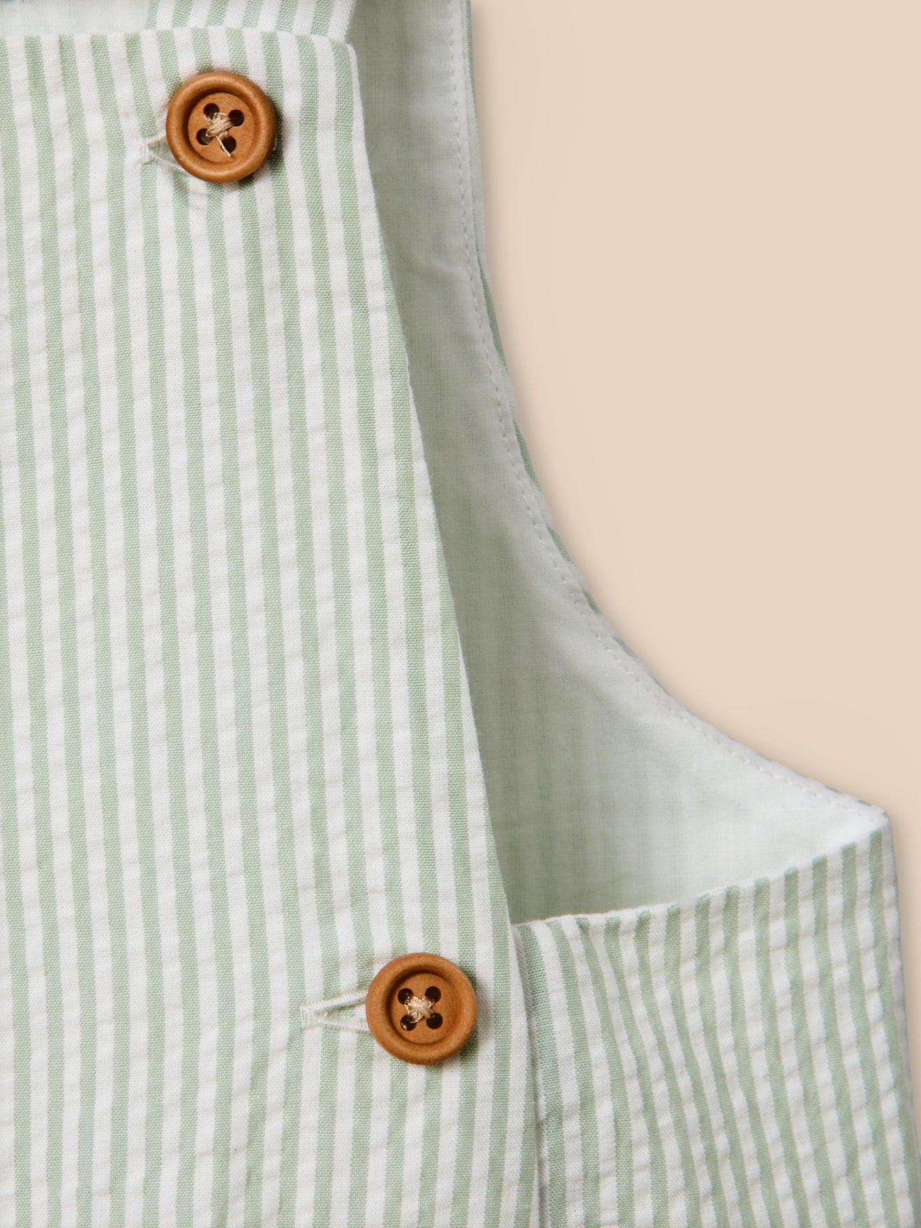 Salopette en seersucker Bébé