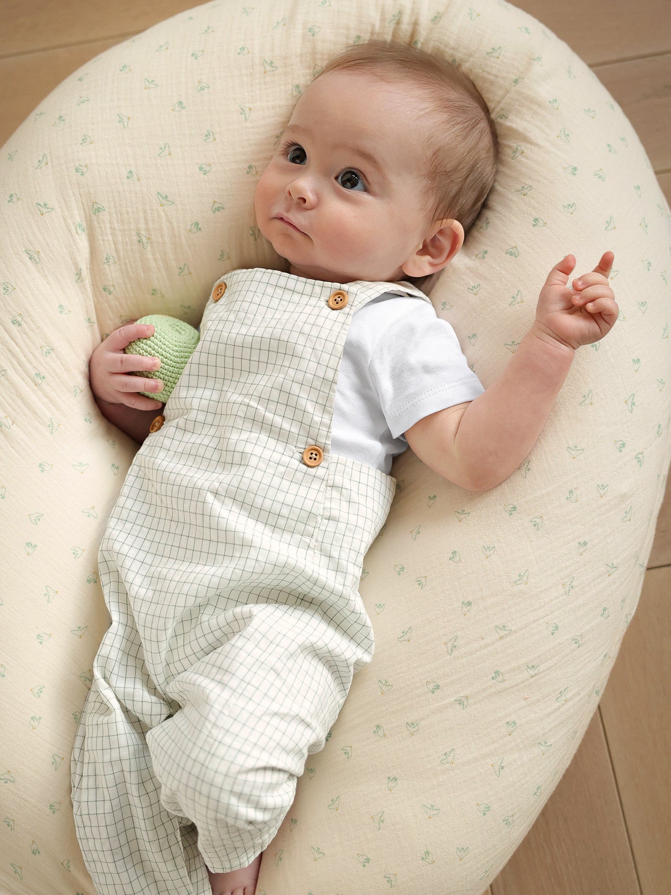 Salopette à carreau Bébé