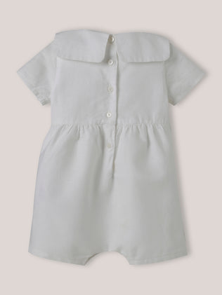 Salopette en lin et coton Bébé