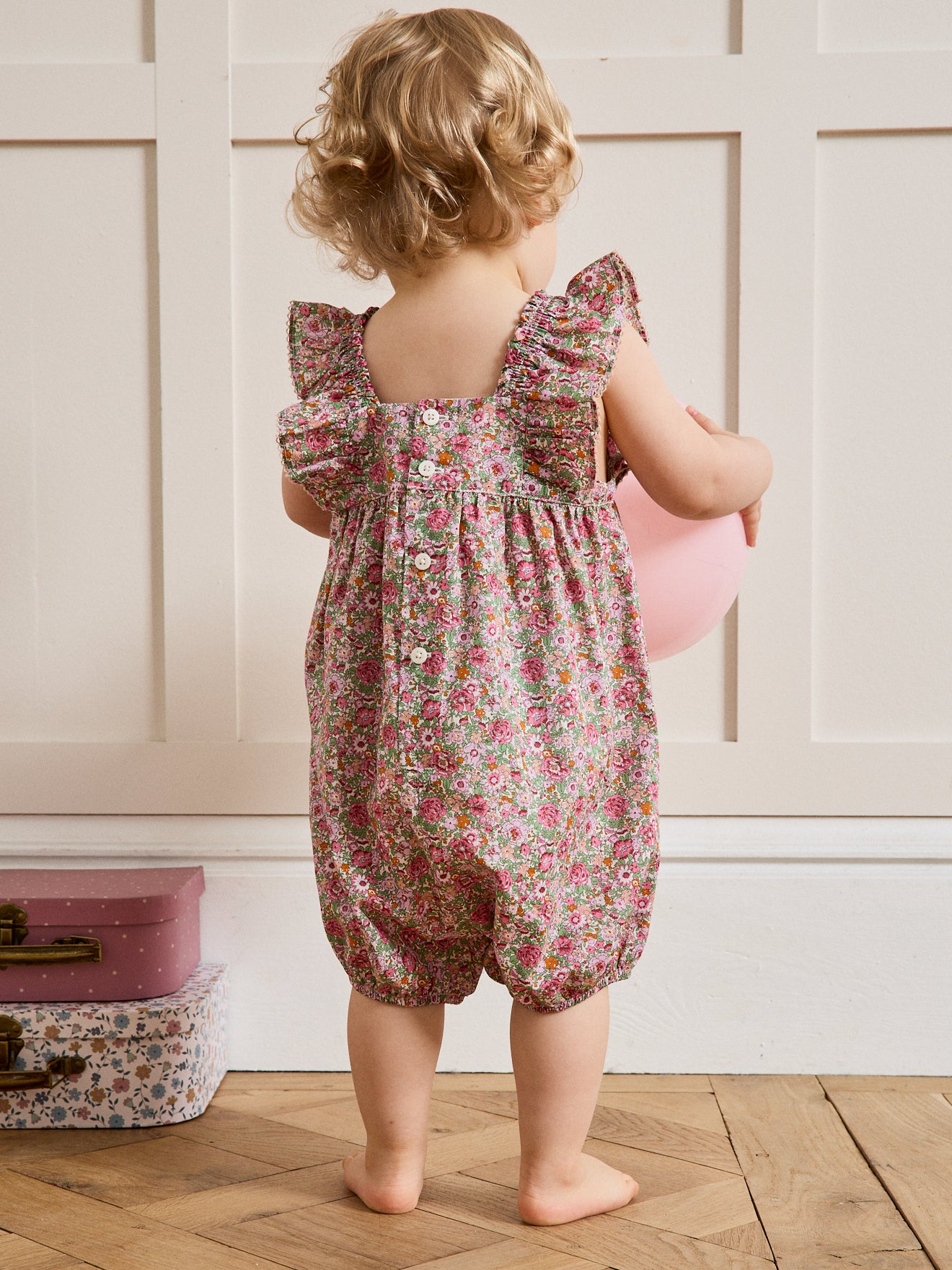 Combi-bloomer en tissu Liberty Bébé