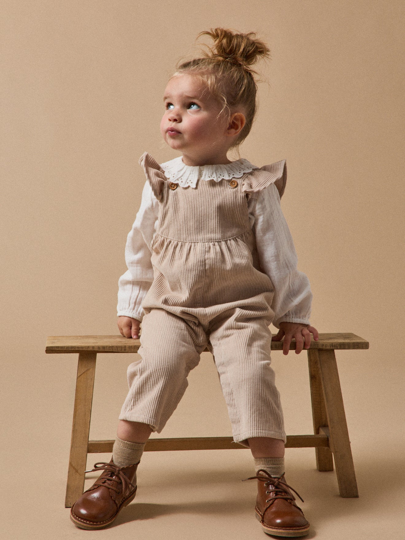 Salopette en velours à grosses côtes Bébé