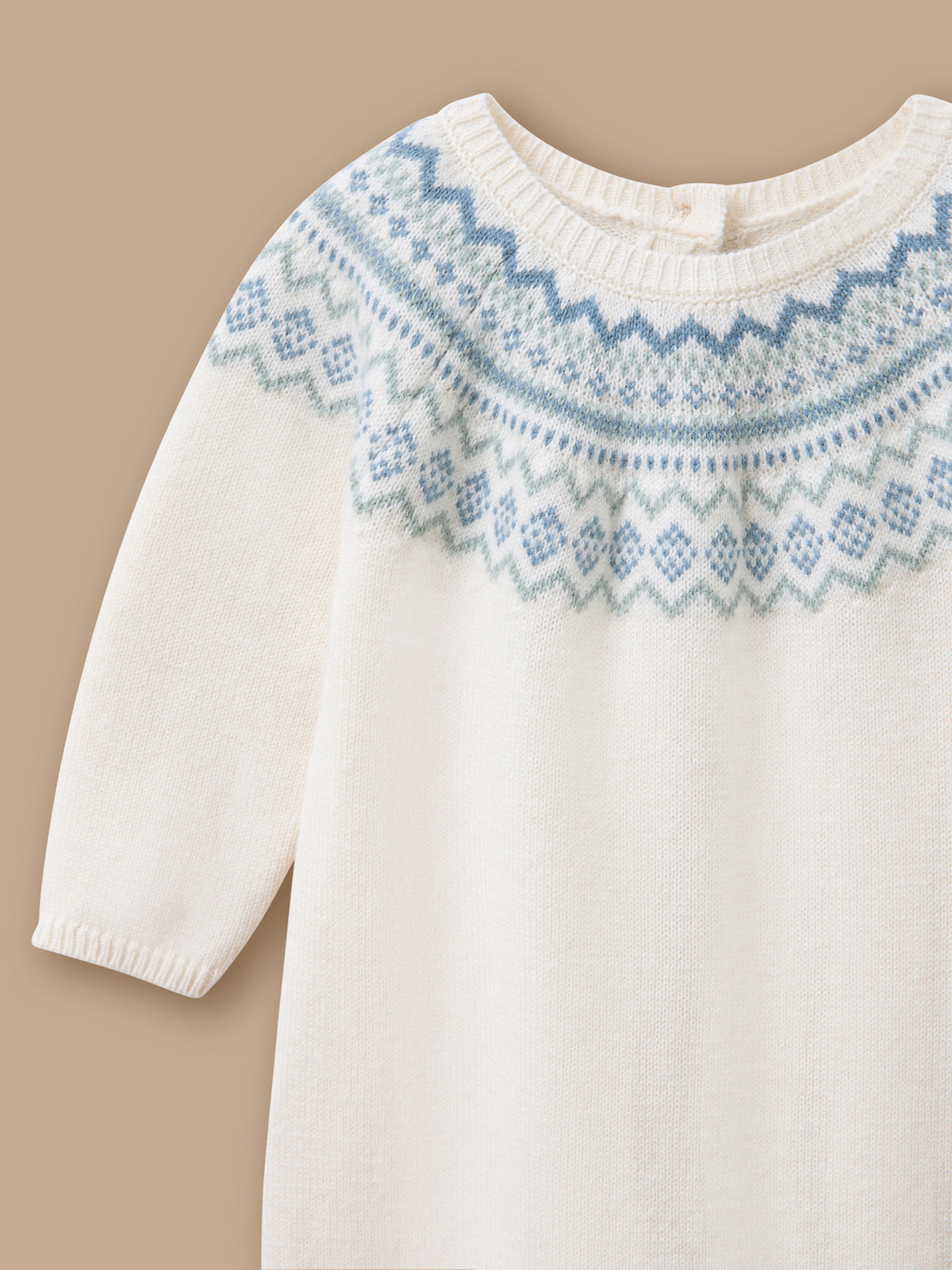 Strickcombi mit Jacquardmuster für Babys