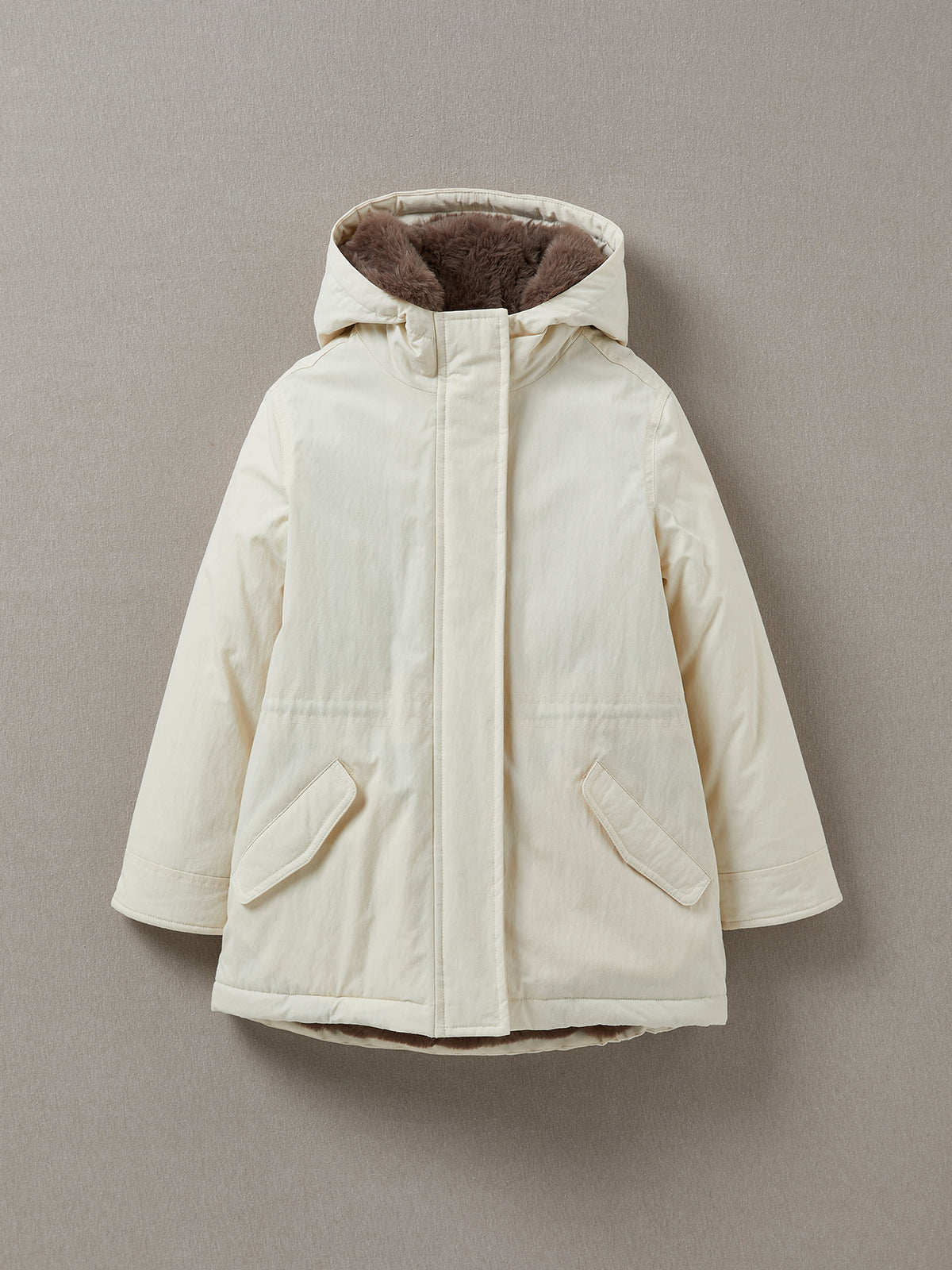 Parka Fille doublée d'imitation fourrure
