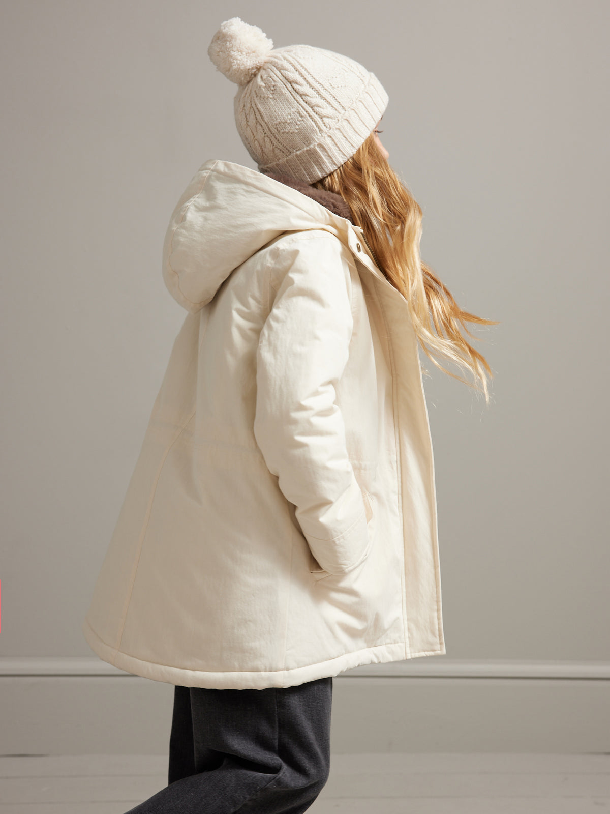 Parka Fille doublée d'imitation fourrure
