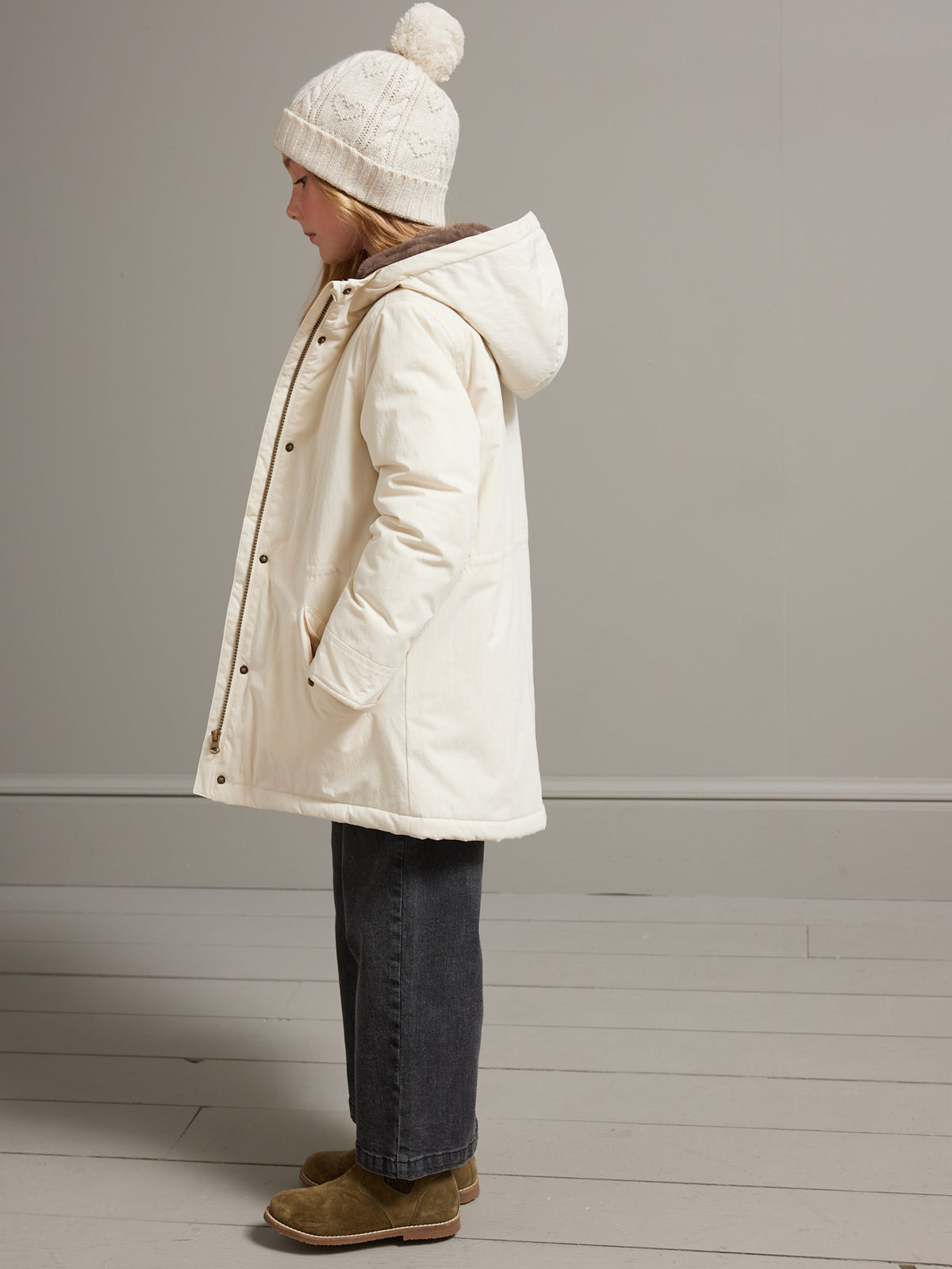 Parka Fille doublée d'imitation fourrure