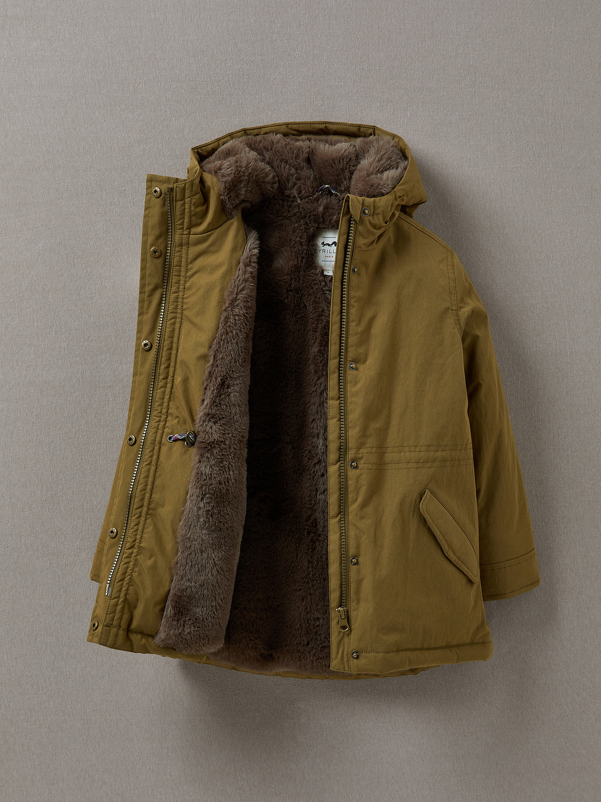 Parka Fille doublée d'imitation fourrure