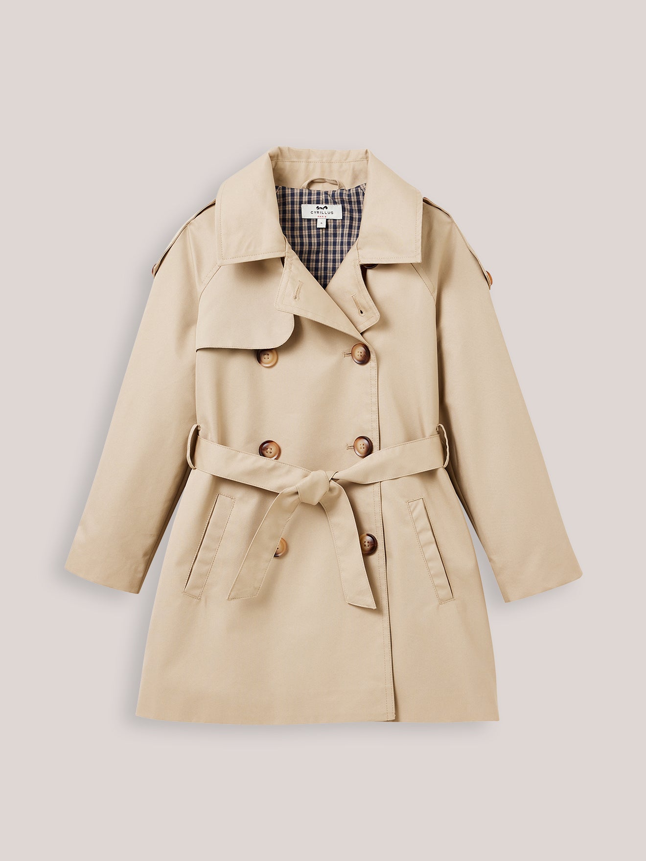 Ikonischer Mädchen-Trenchcoat
