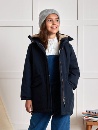 Parka Fille doublée imitation fourrure