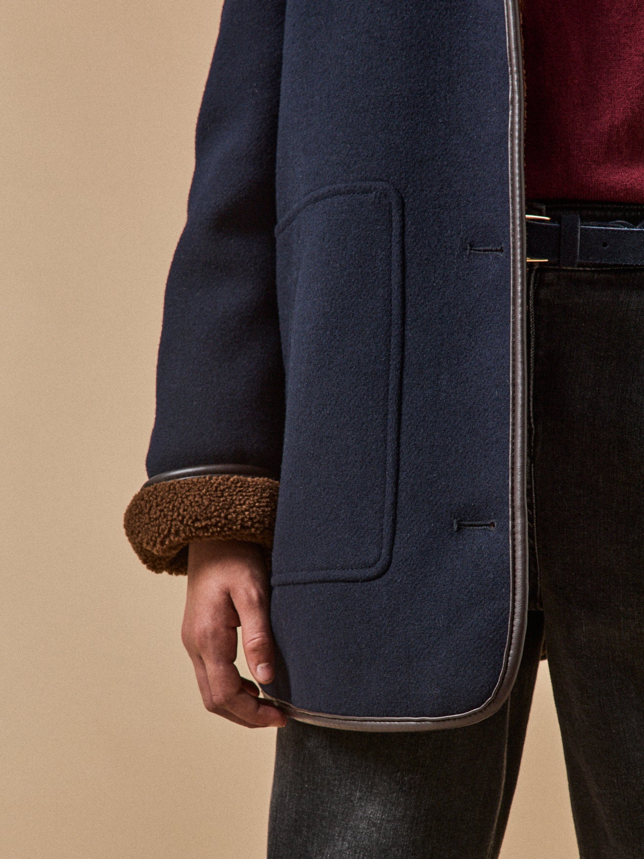 Manteau doublé sherpa Fille