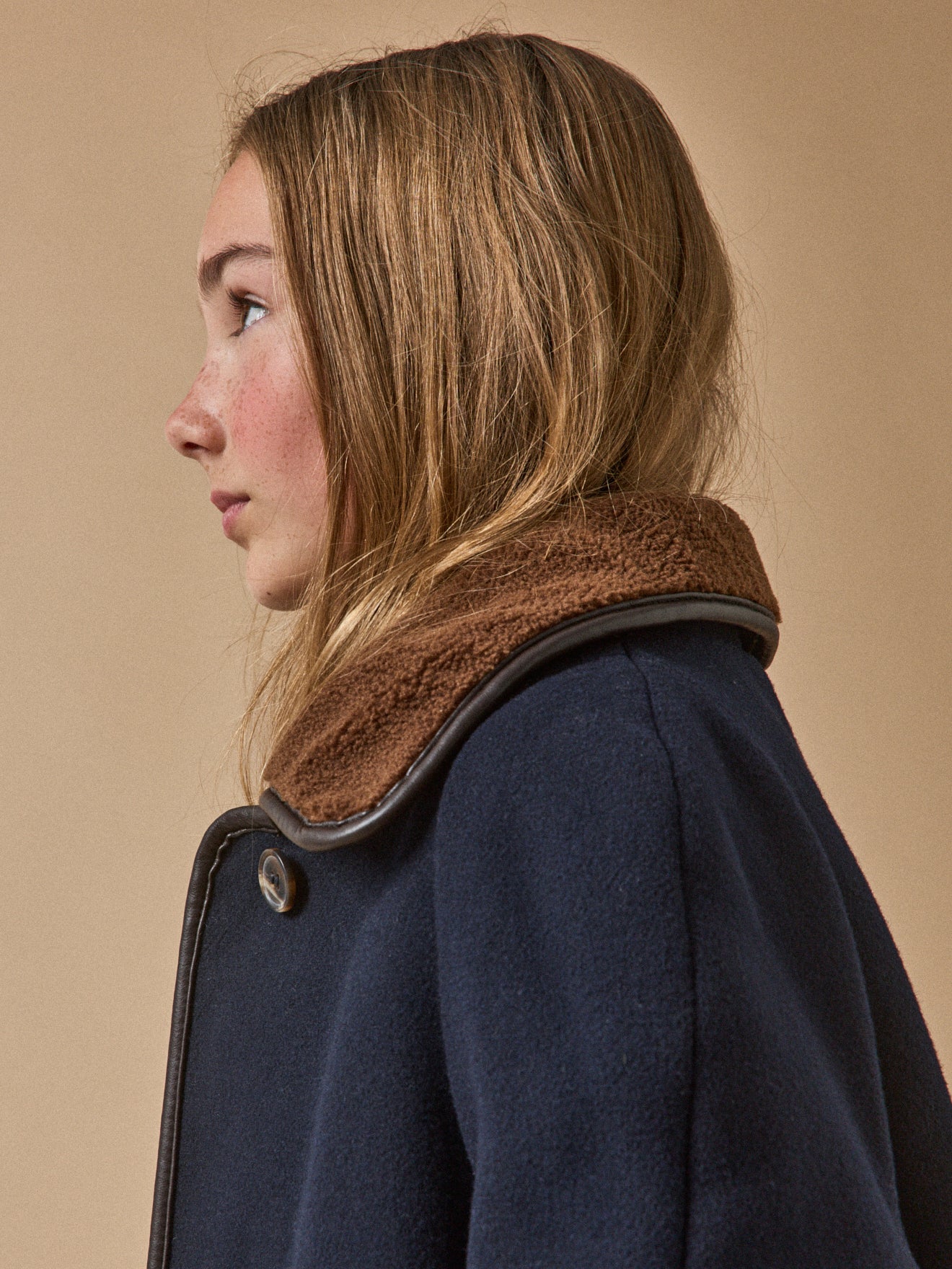 Manteau doublé sherpa Fille
