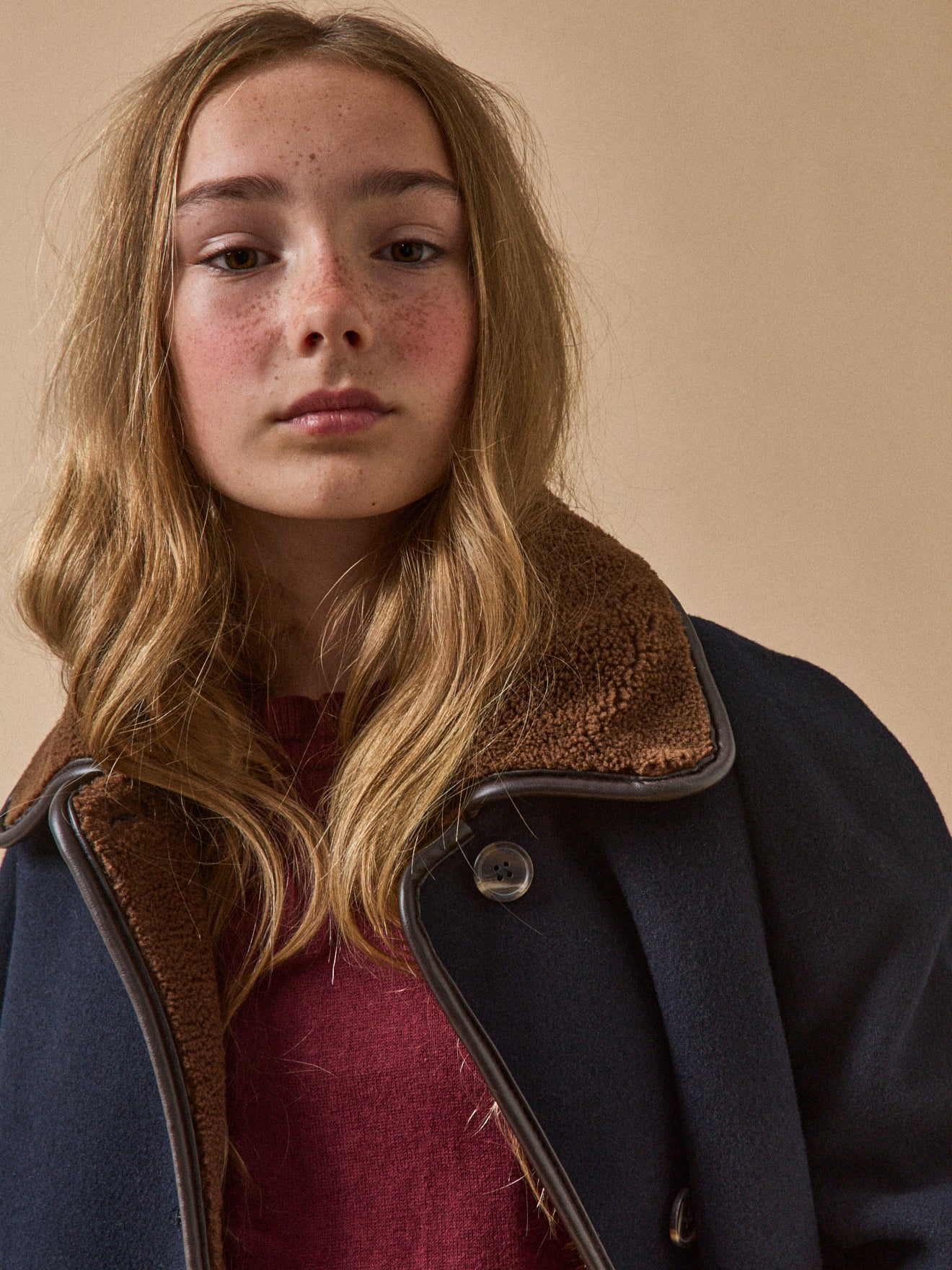 Manteau doublé sherpa Fille