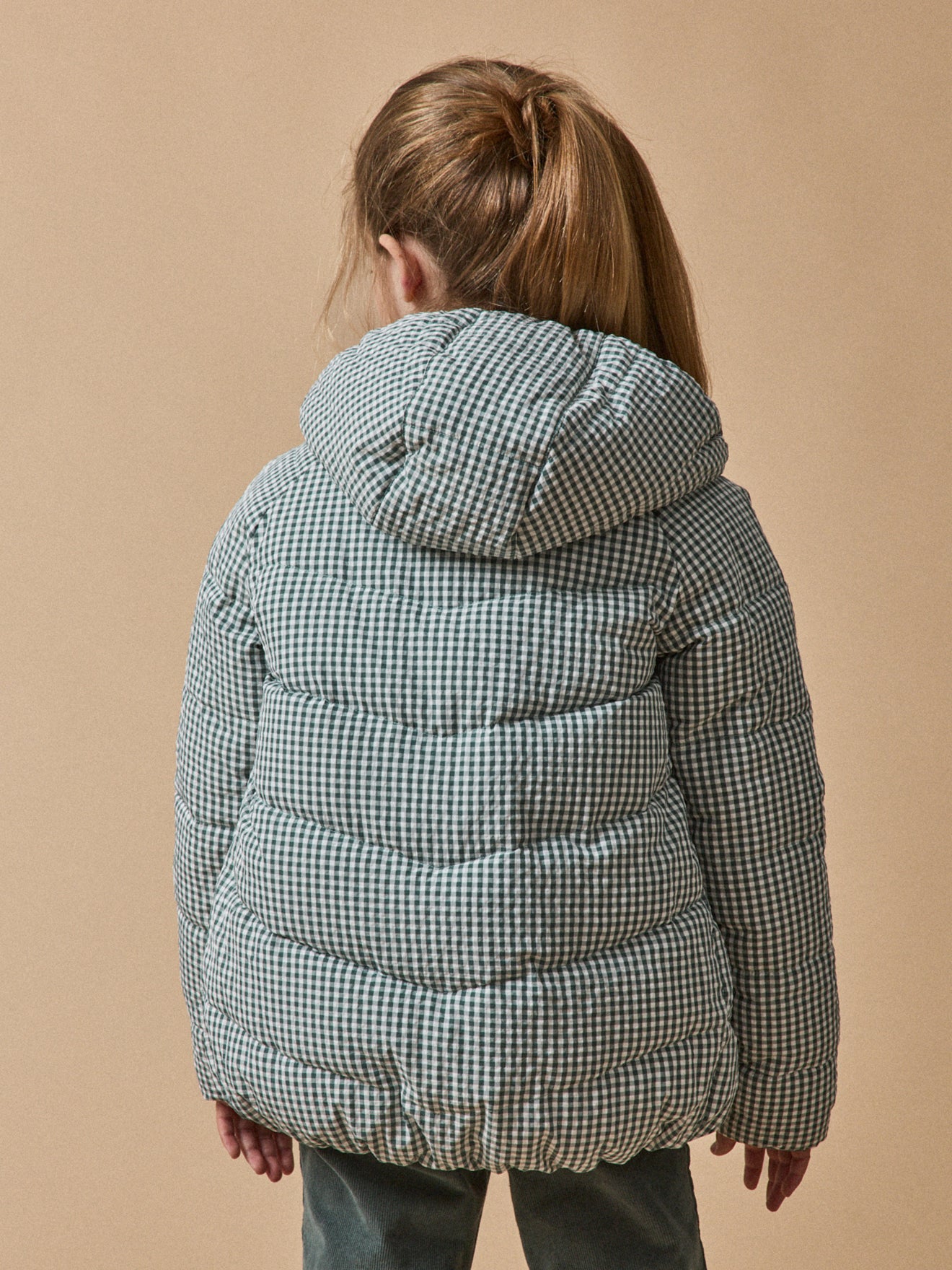 Mädchen-Steppjacke, wendbar, 2-in-1-Effekt