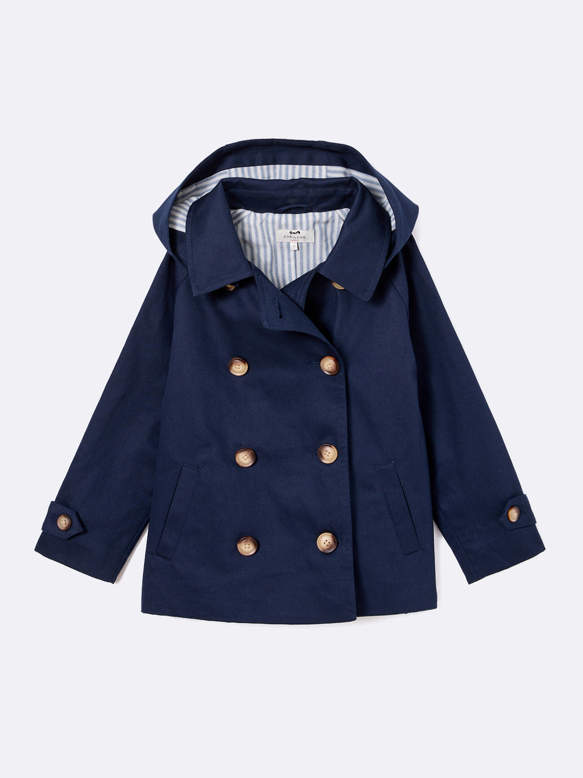 Trench court Fille avec capuche