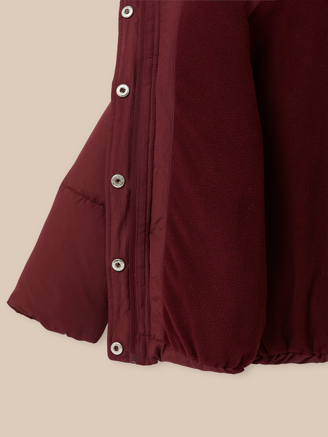 Mädchen-Steppjacke mit Fleece-Futter