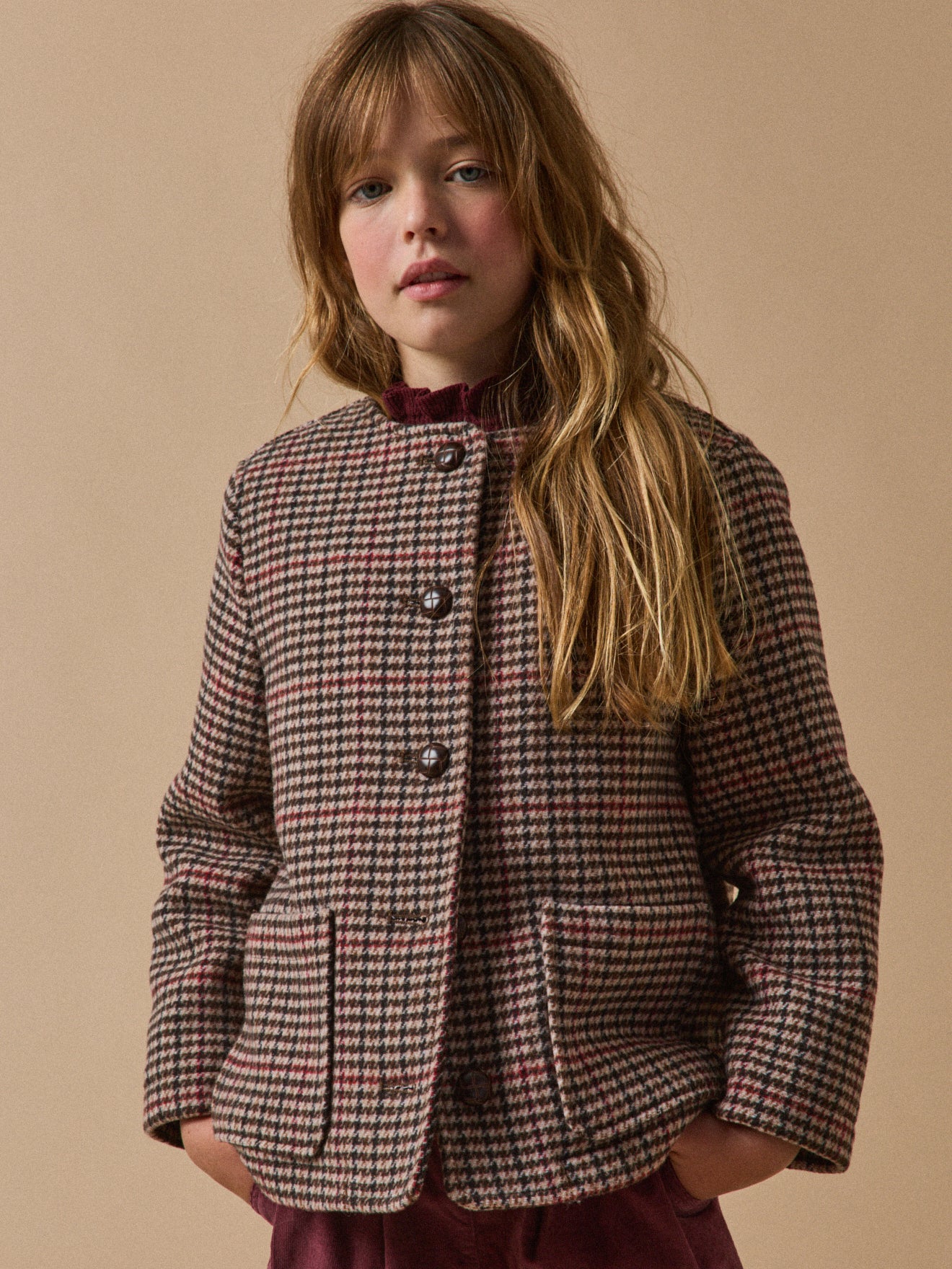 Mädchenmantel aus Wollstoff