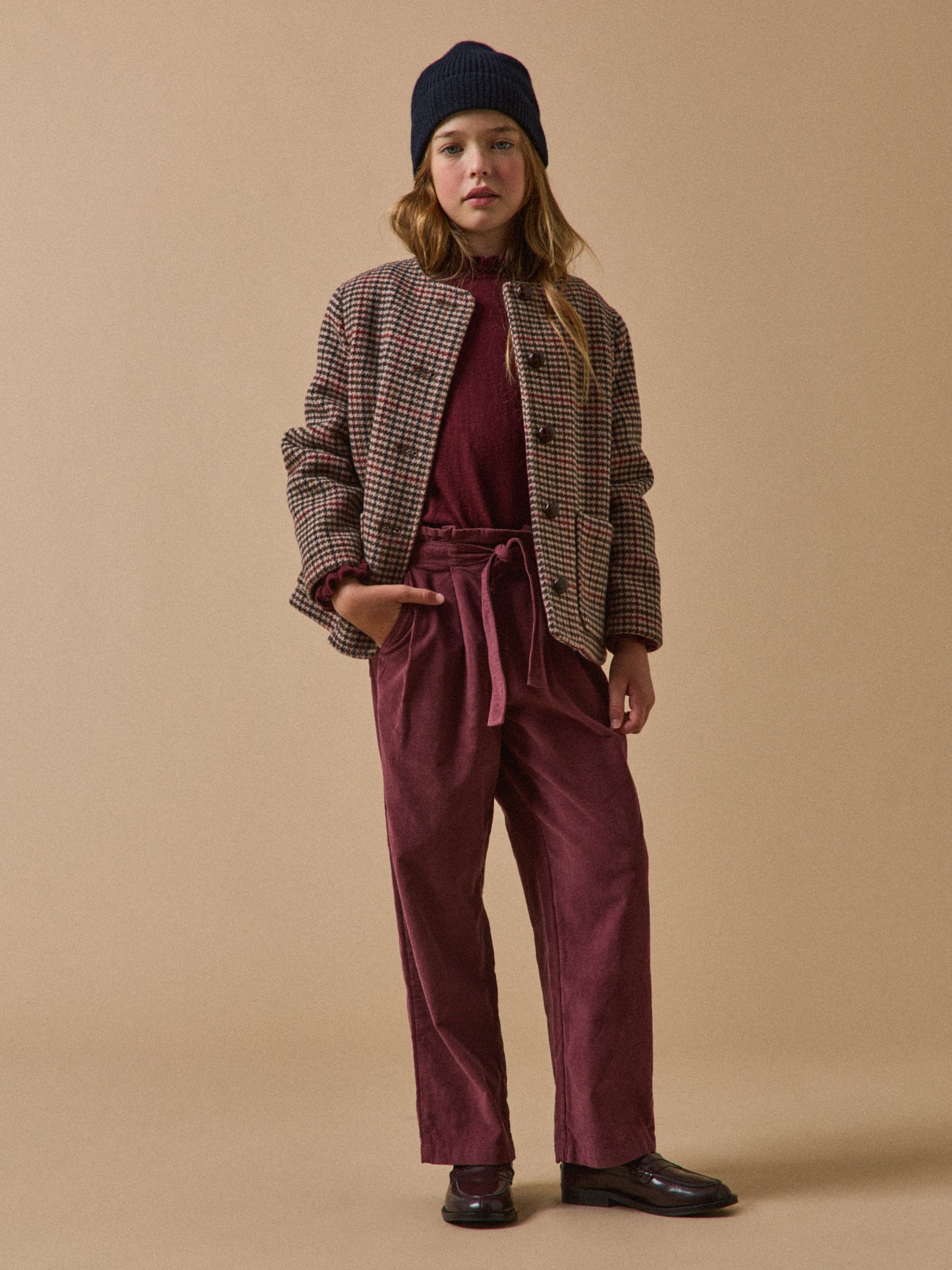 Mädchenmantel aus Wollstoff