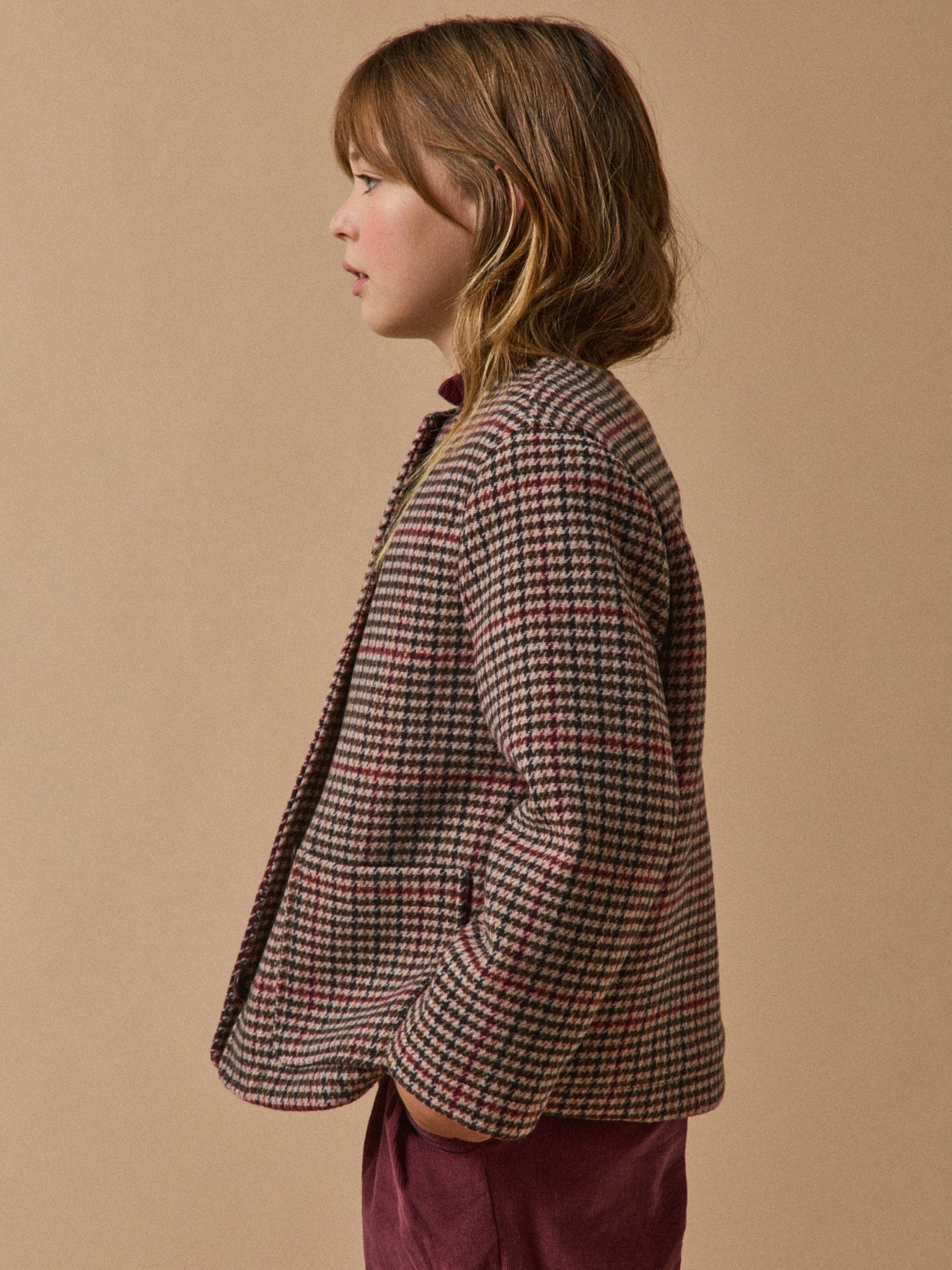 Mädchenmantel aus Wollstoff