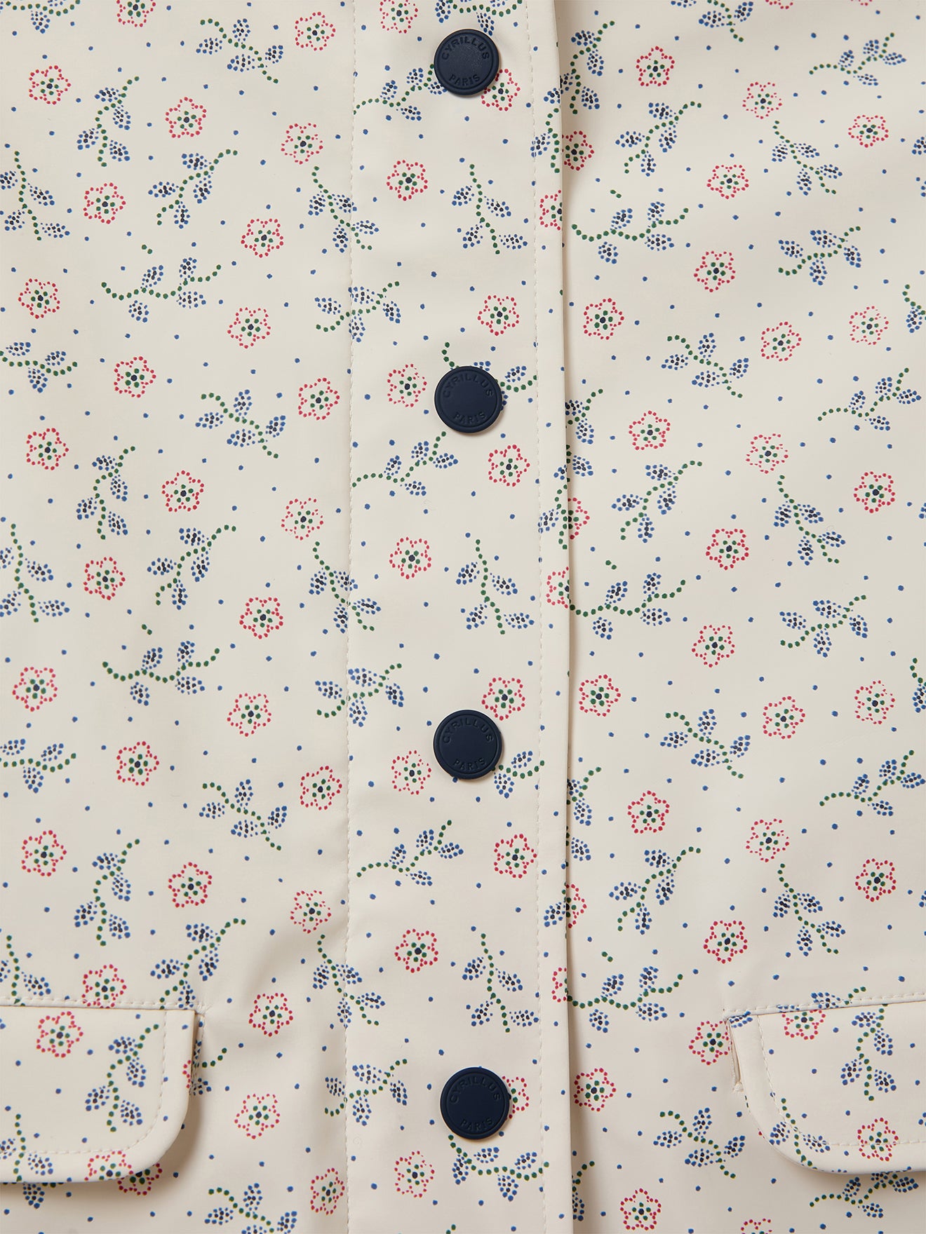 Mädchen-Regenjacke mit Kapuze – « Lily »-Print