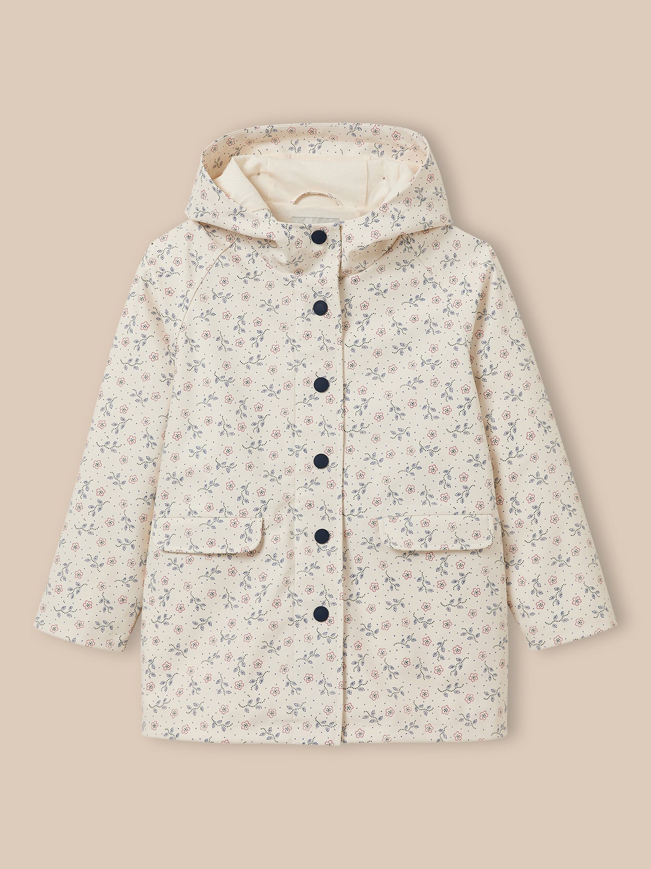 Mädchen-Regenjacke mit Kapuze – « Lily »-Print