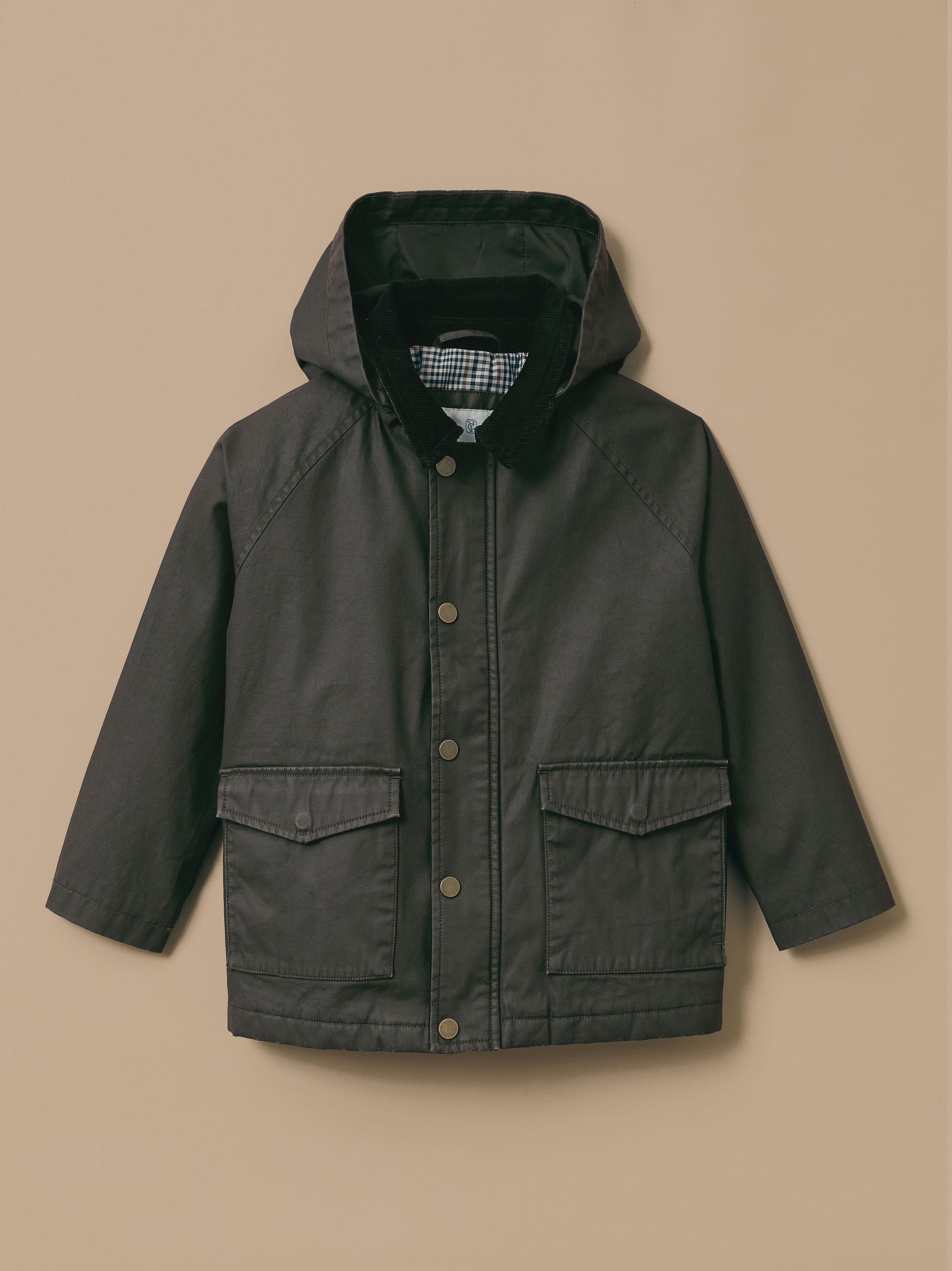 Veste en coton enduit Fille