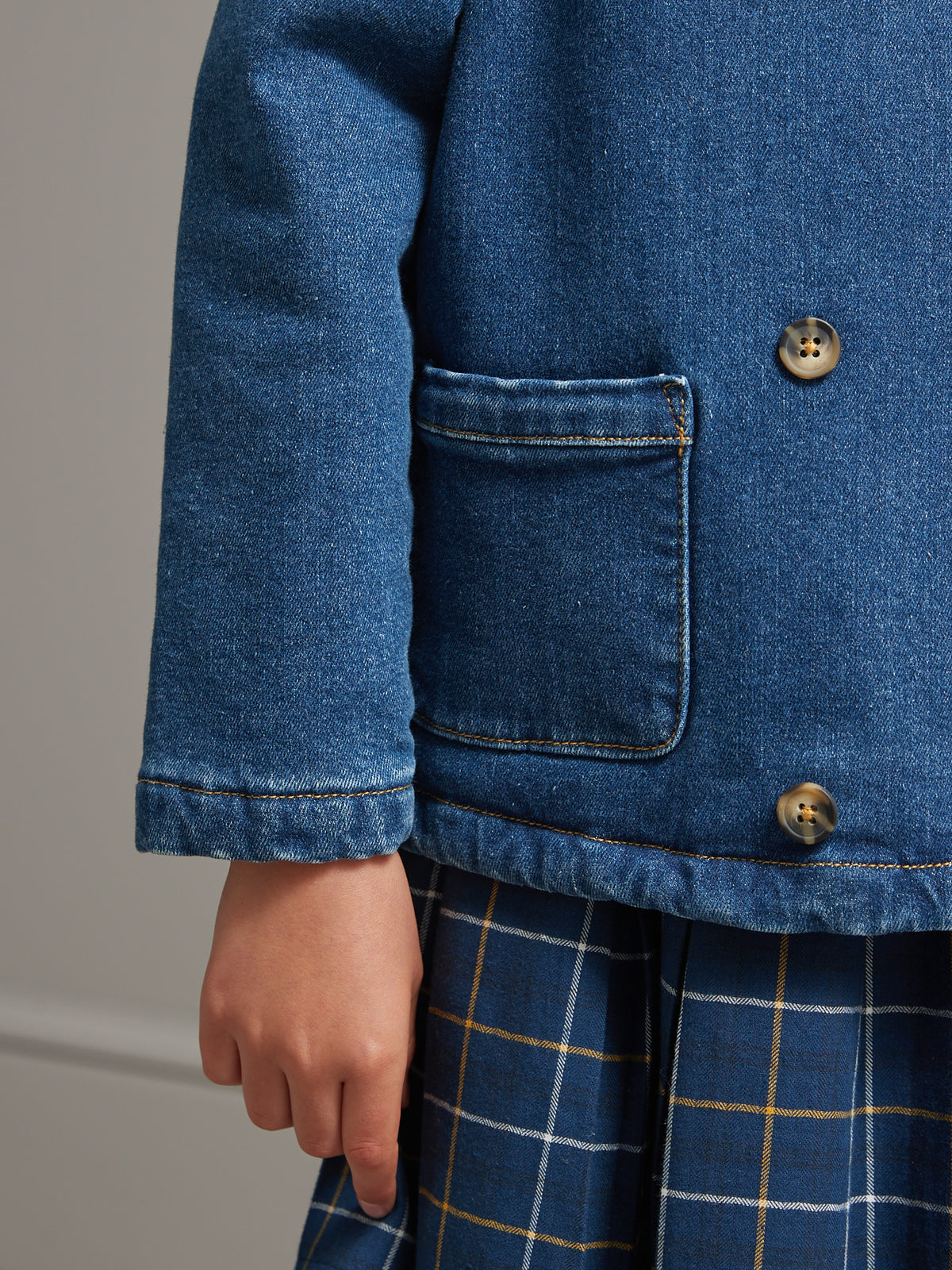 Veste en jean Fille doublée sherpa