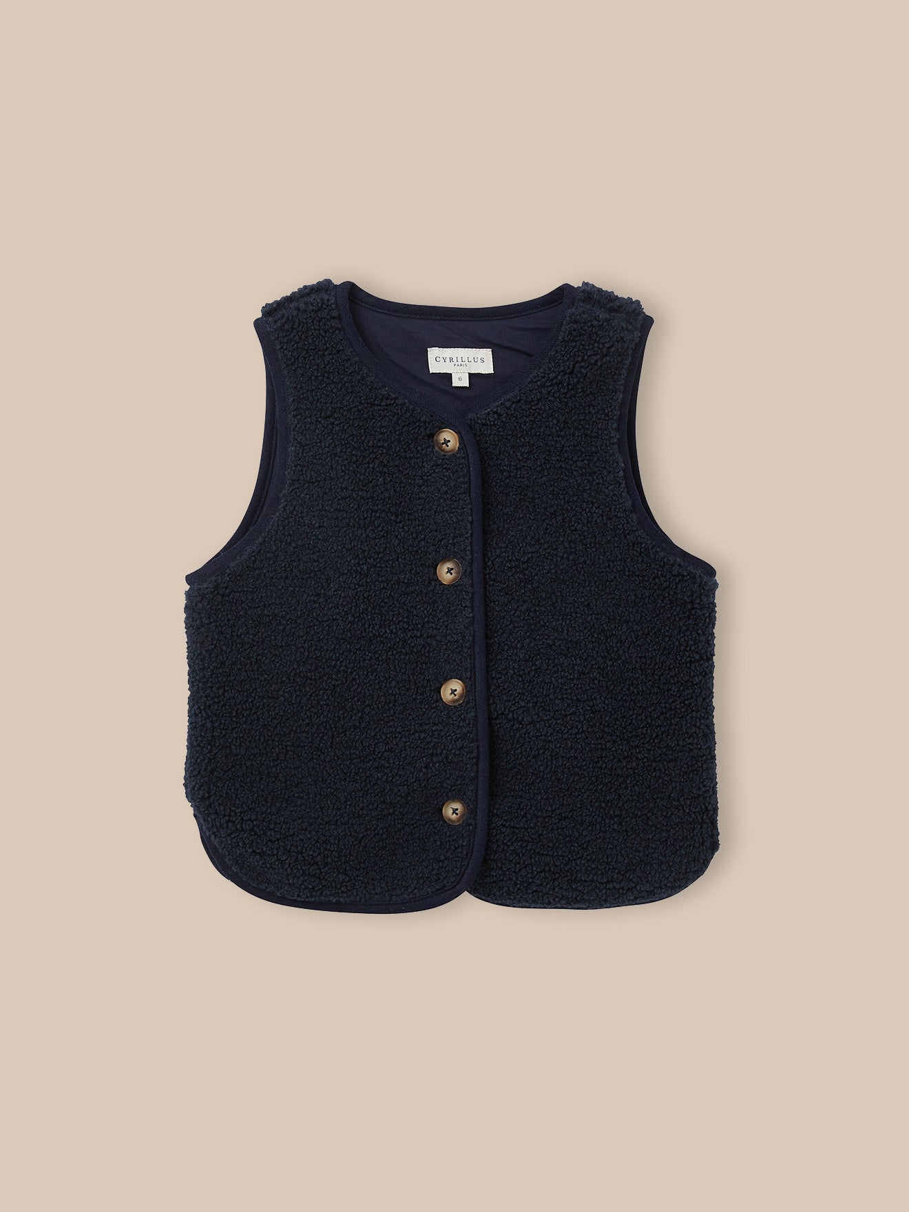 Mädchenweste aus Sherpa