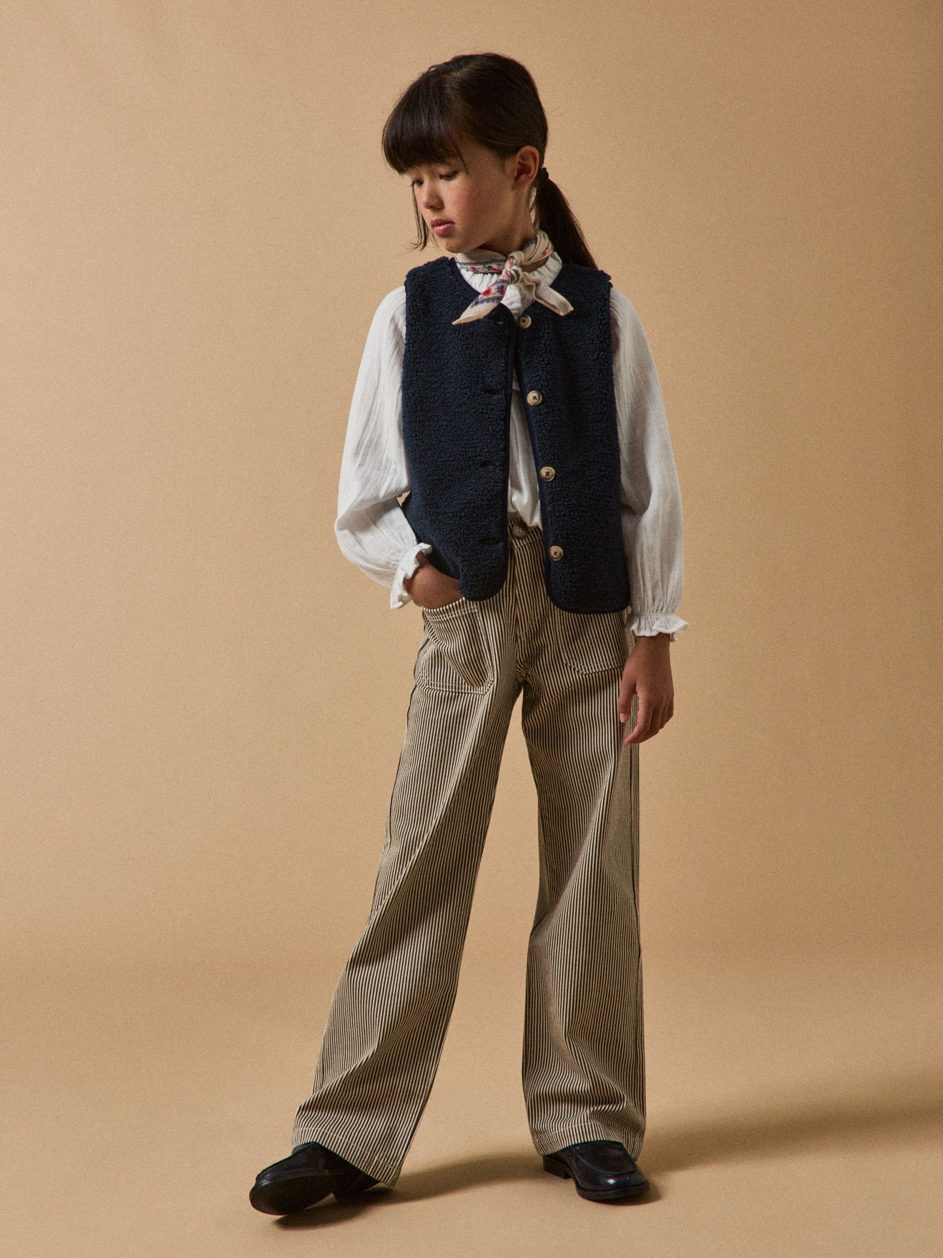 Mädchenweste aus Sherpa