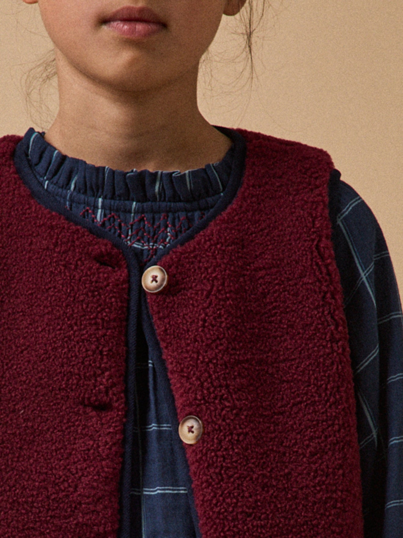 Mädchenweste aus Sherpa