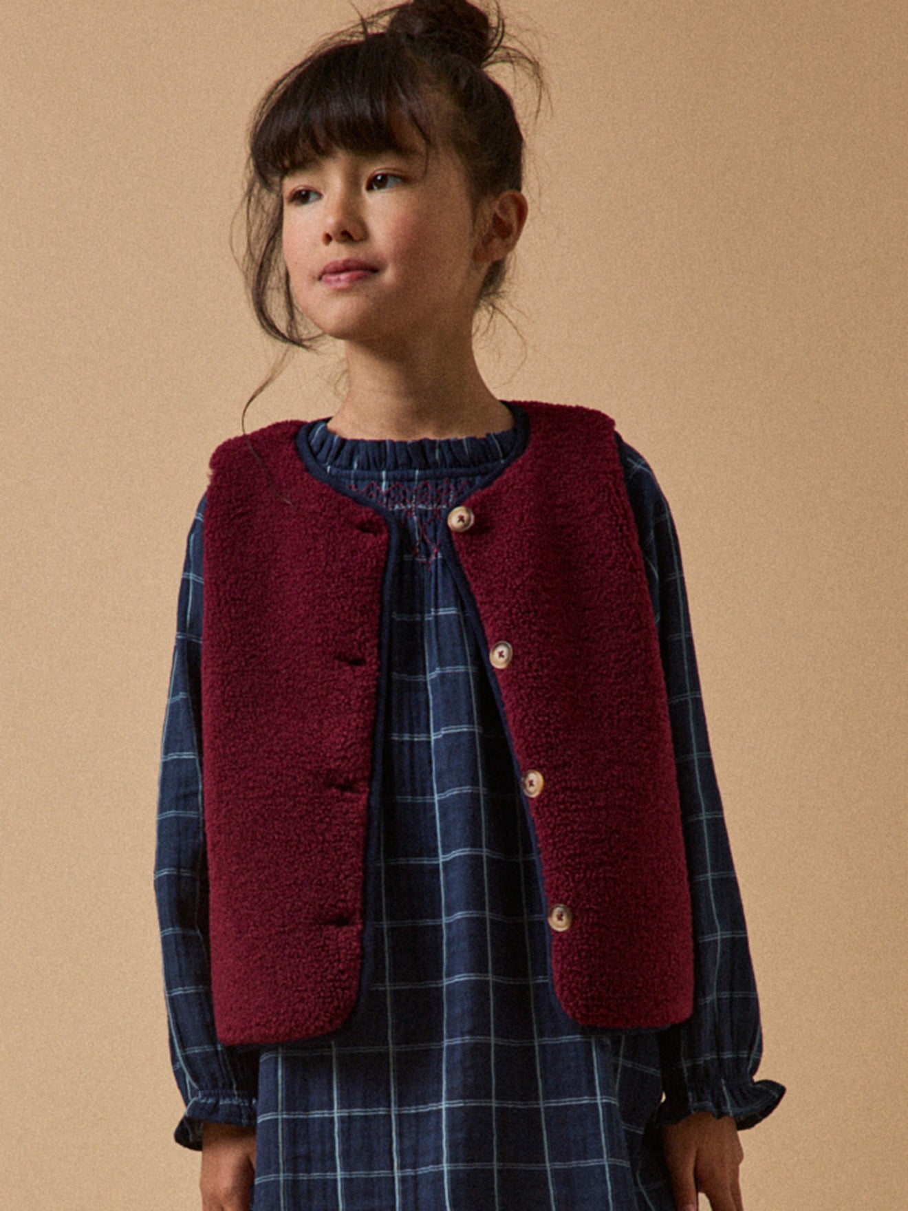 Mädchenweste aus Sherpa