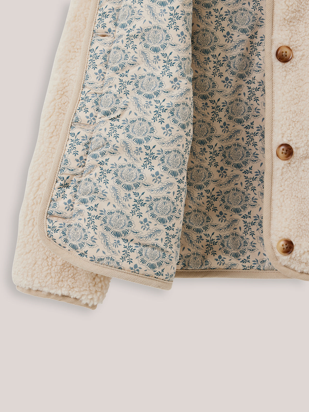 Veste en sherpa Fille