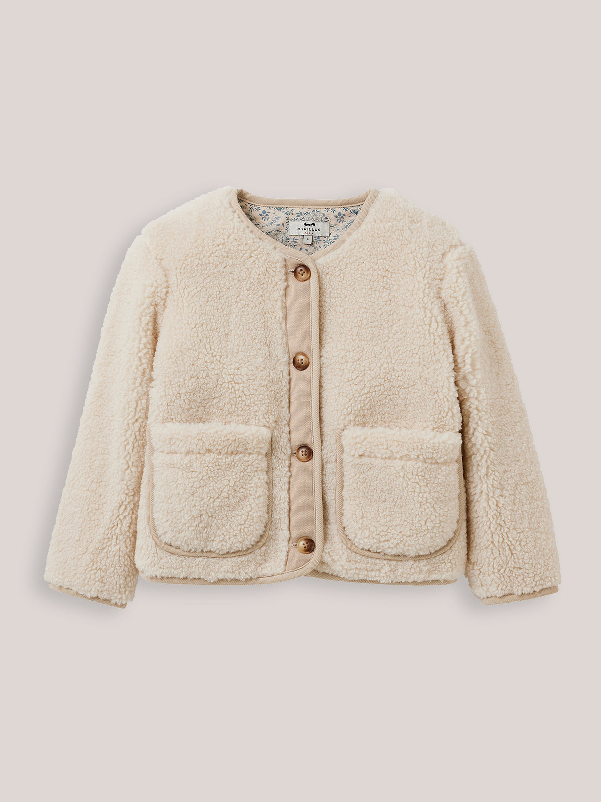 Veste en sherpa Fille