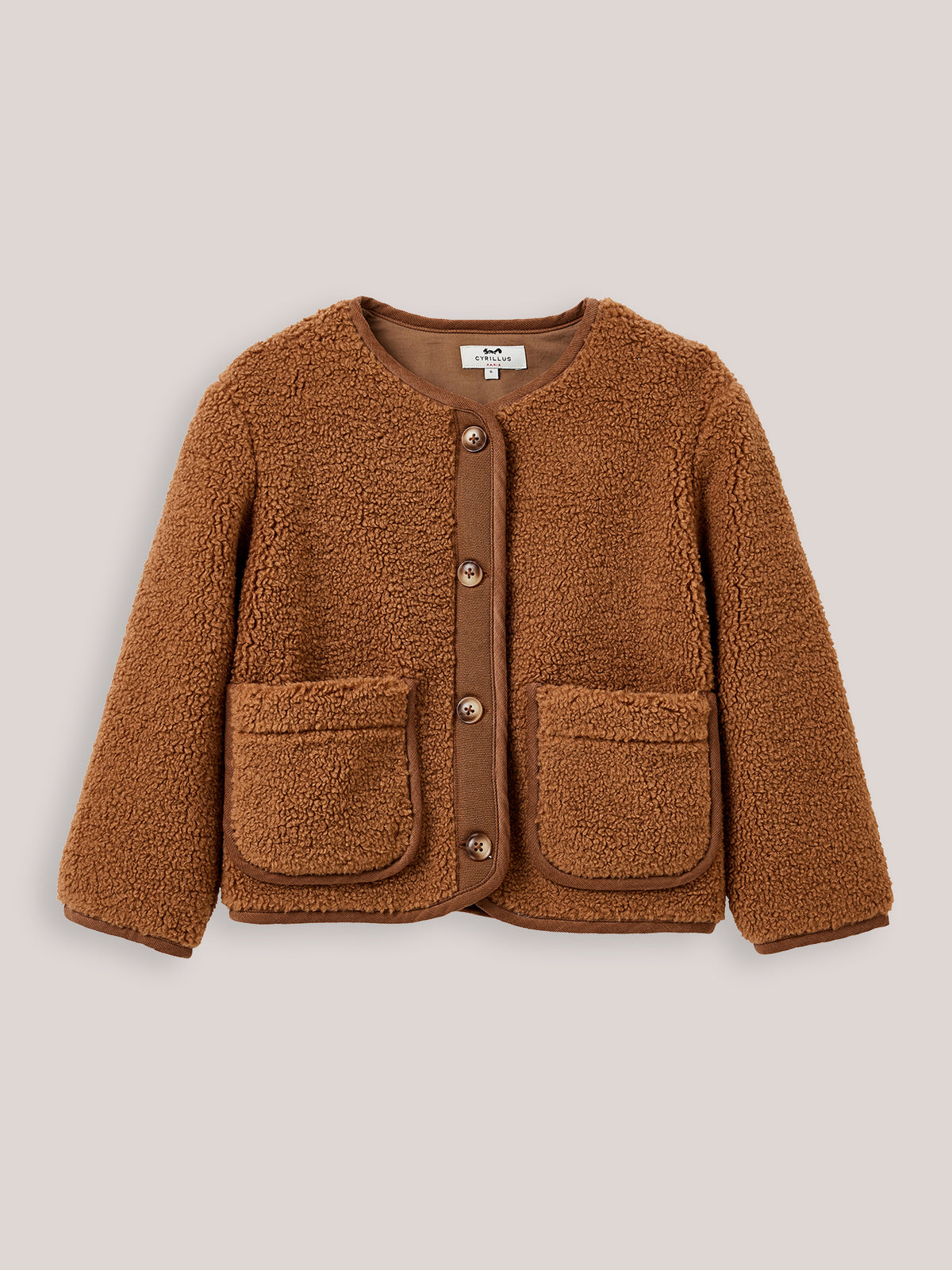 Veste en sherpa Fille