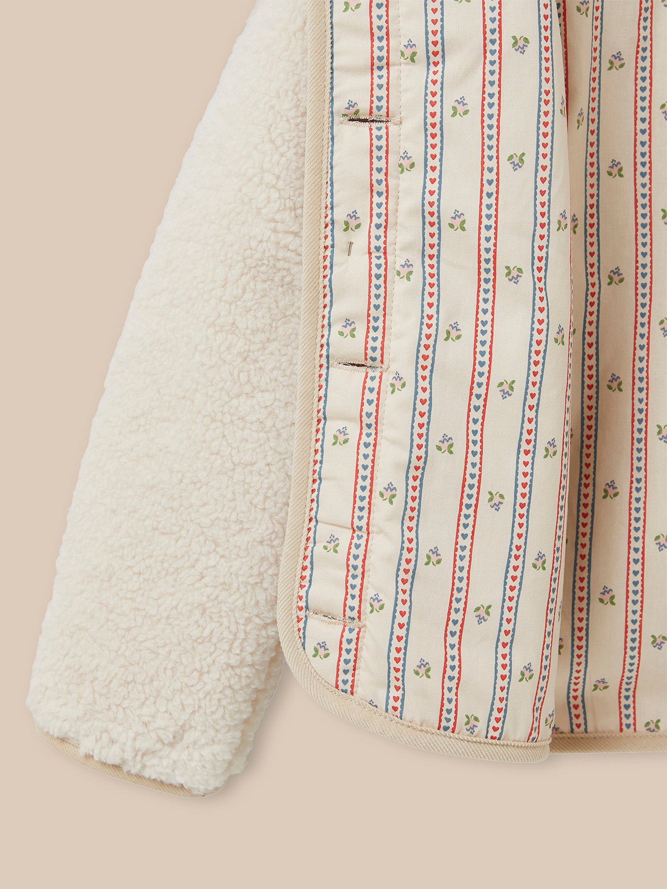 Mädchenjacke aus Sherpa