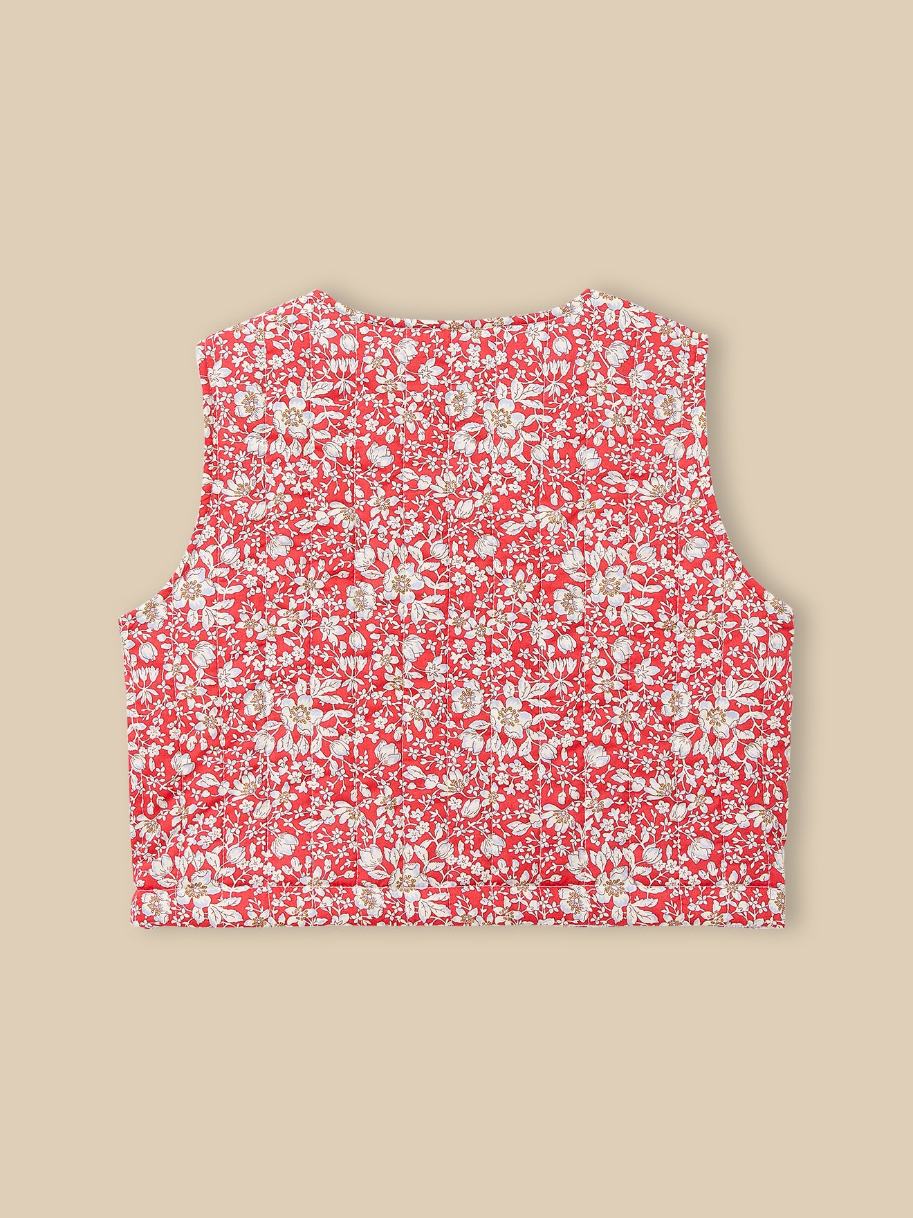 Veste sans manches matelassée Fille tissu Liberty