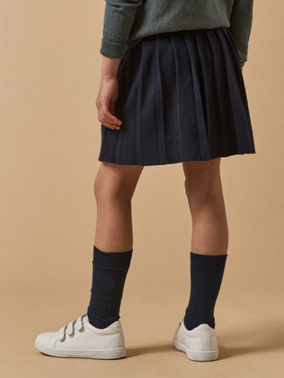 Jupe plissée Fille en tricot
